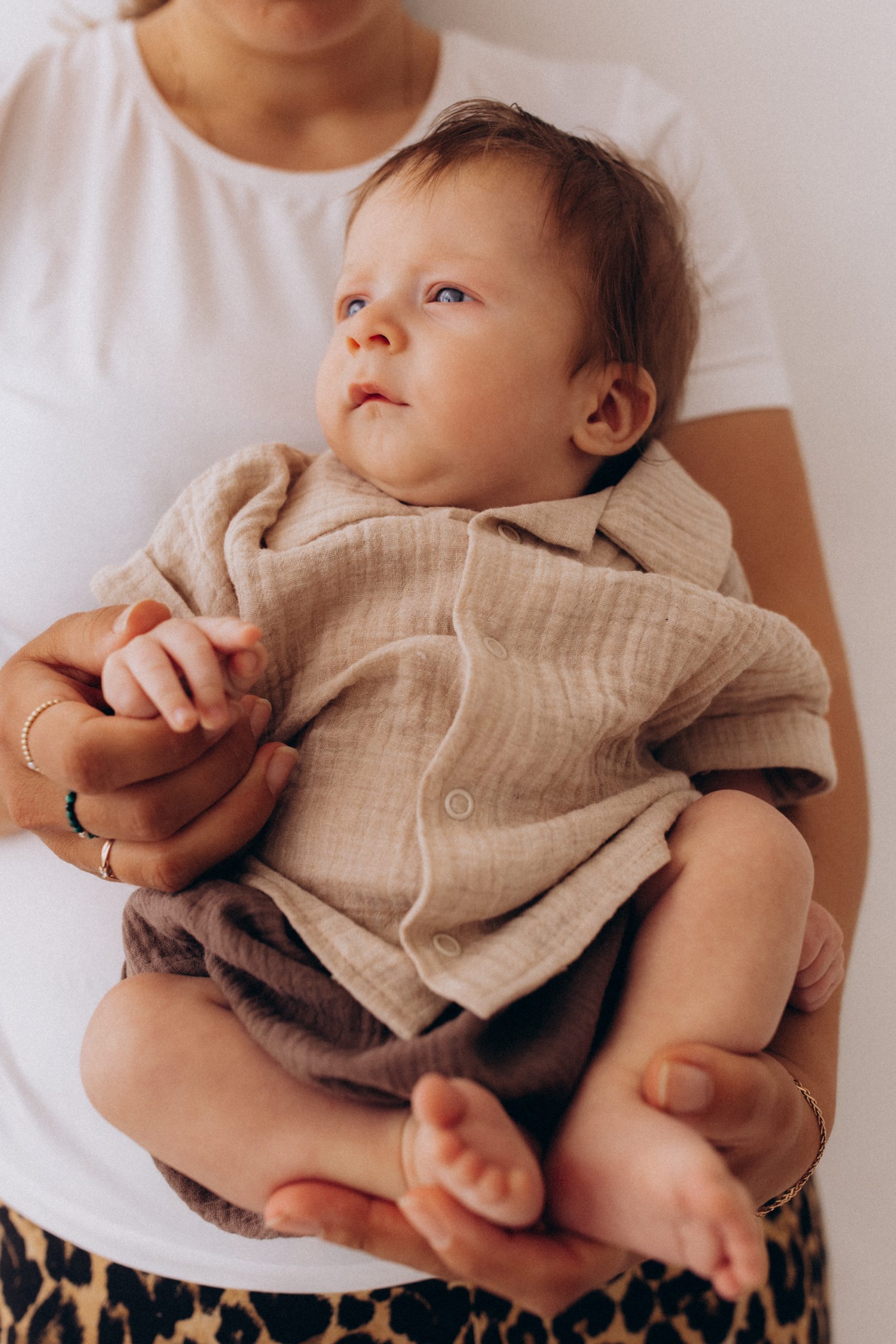 Woolly Organic Muslin Shirt Bloomers SS26 completino mussola bio