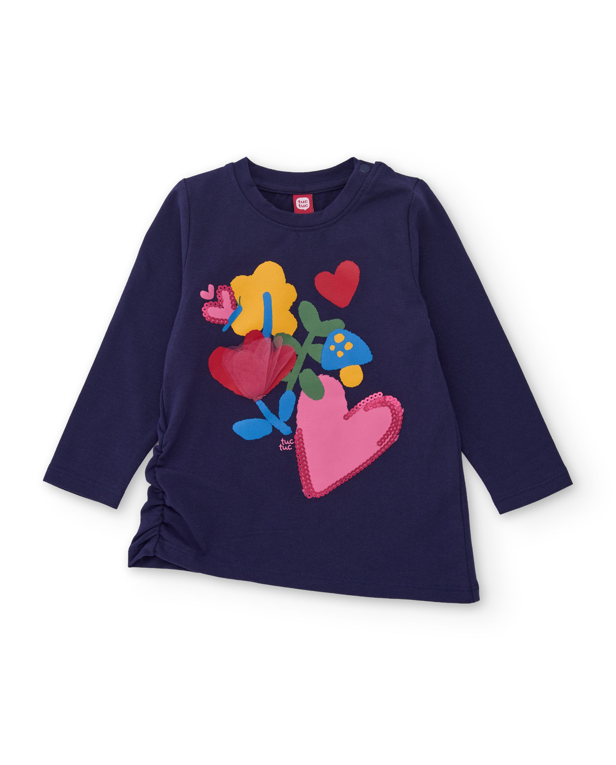TucTuc Completi completo bambina lilla con leggings floreale