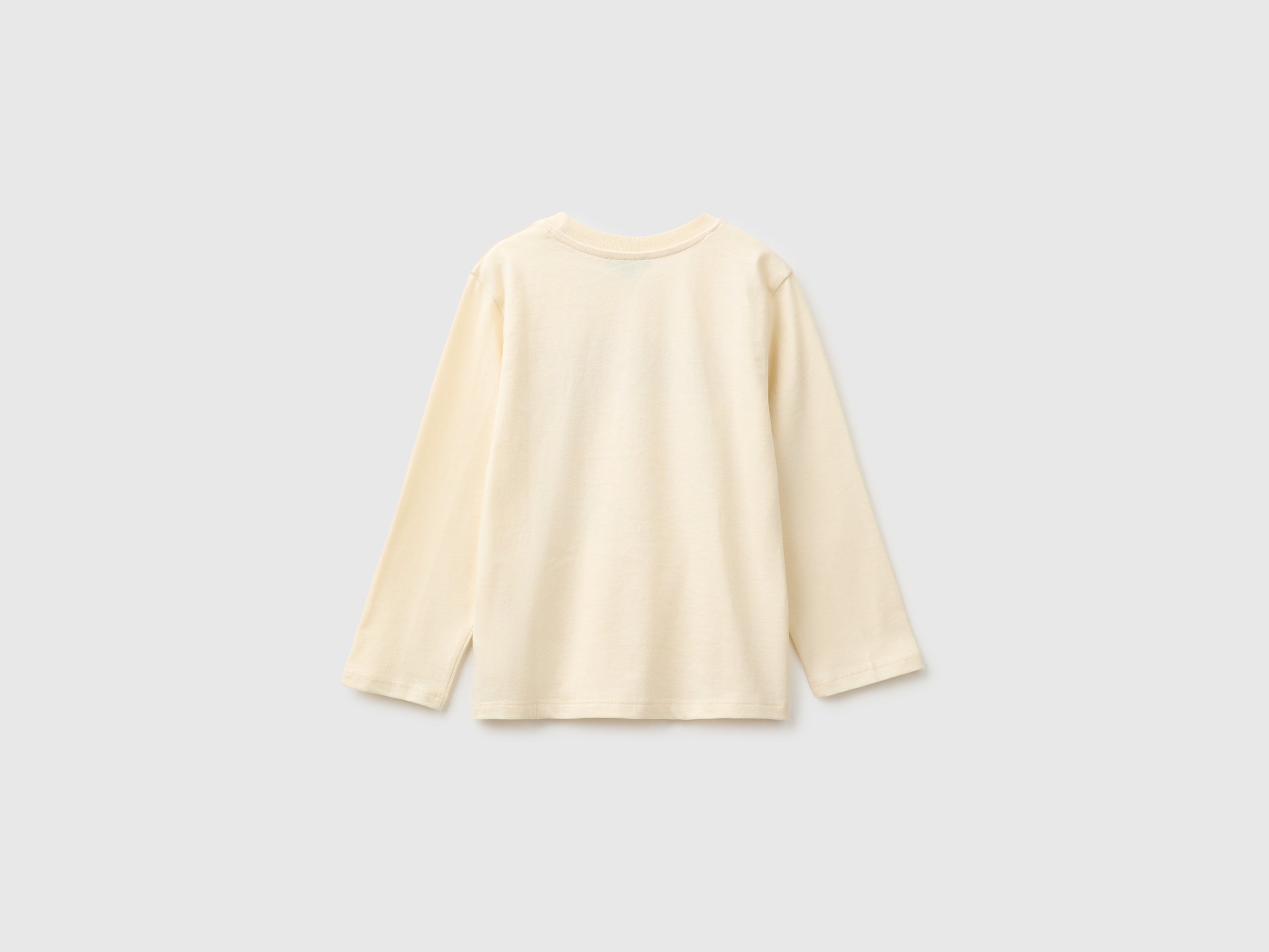United Colors of Benetton T-shirt cotone biologico stampa ricamo 104