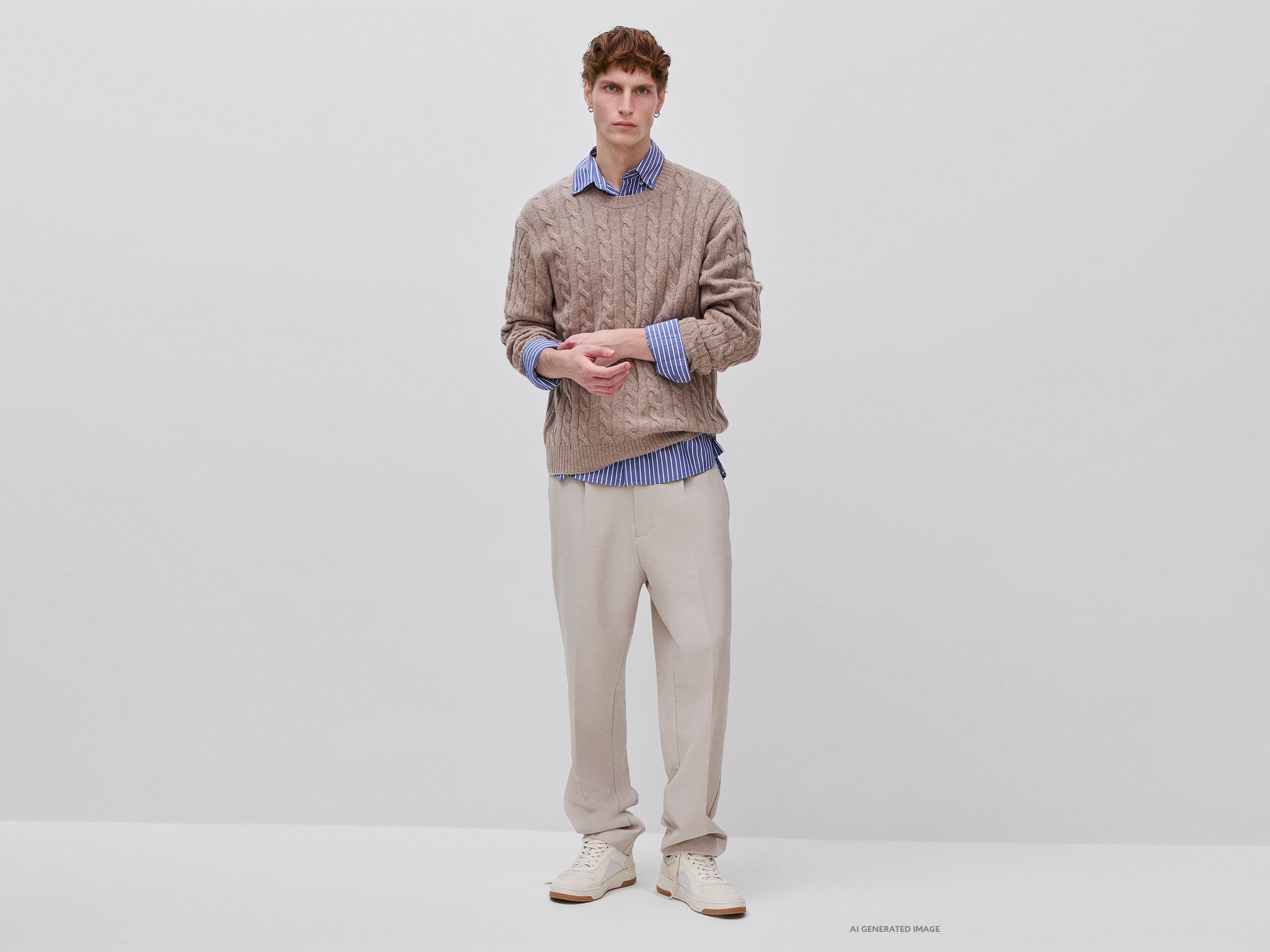 United Colors of Benetton Sweaters maglione lana trecce
