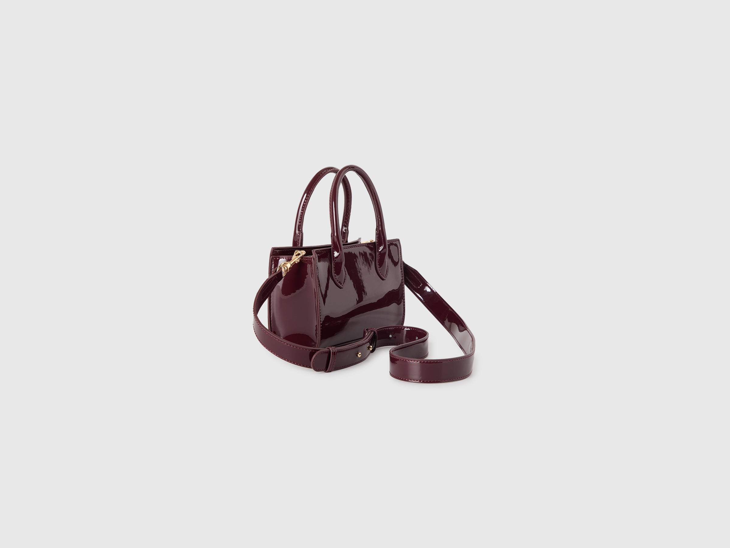 United Colors of Benetton Mini Bag Vernice Tracolla Staccabile
