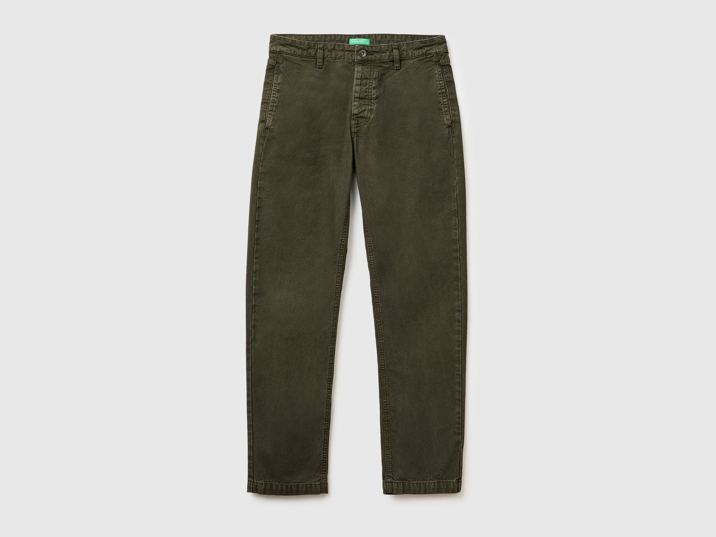 United Colors of Benetton Straight fit chinos pantaloni cotone dritti