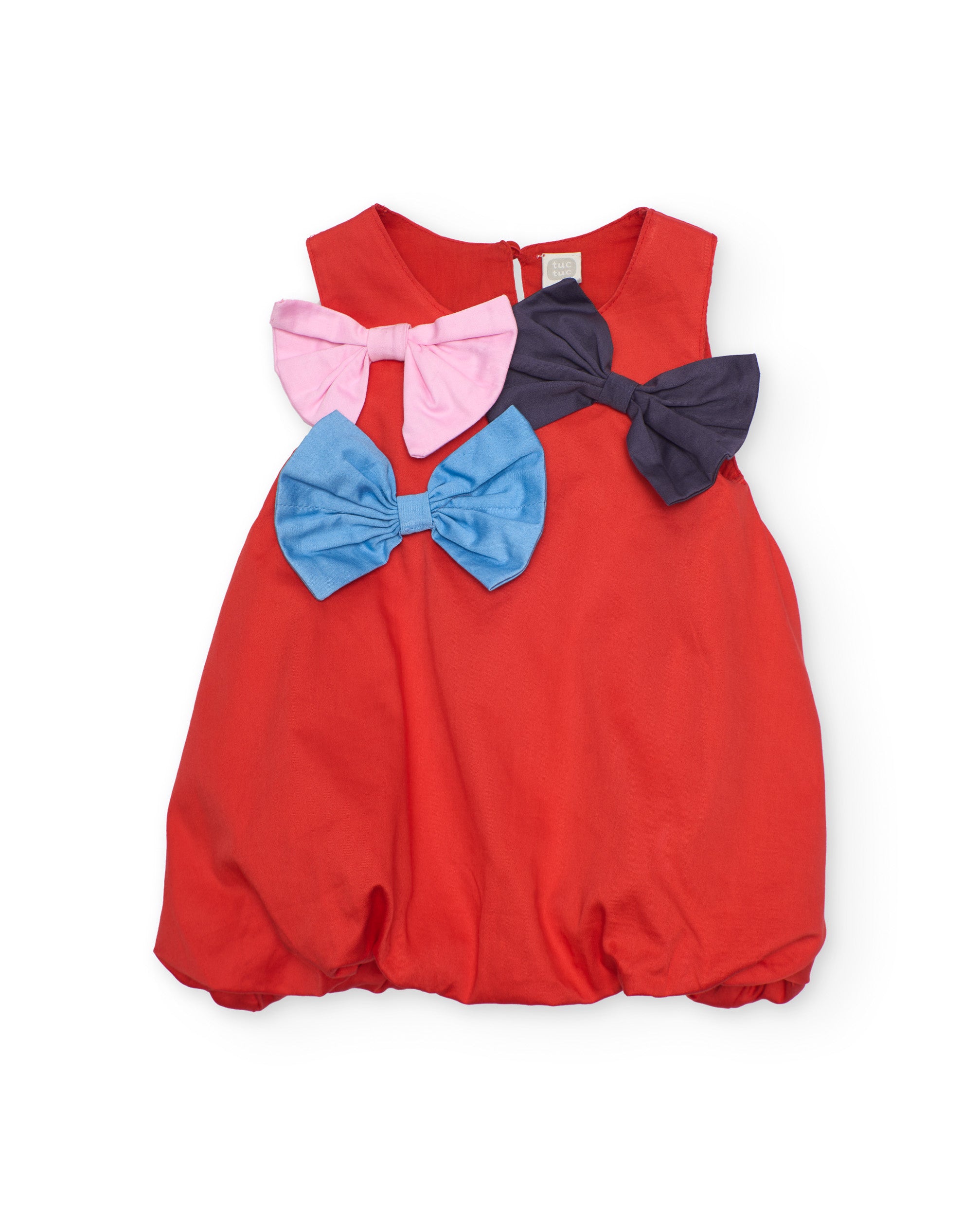 TucTuc Vestiti vestito bambina rosso fiocchi palloncino