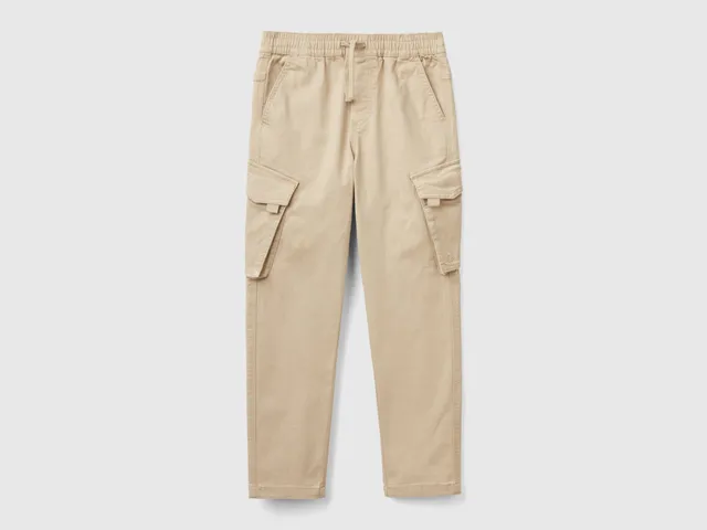 United Colors of Benetton Cargo slim cotone tasconi S