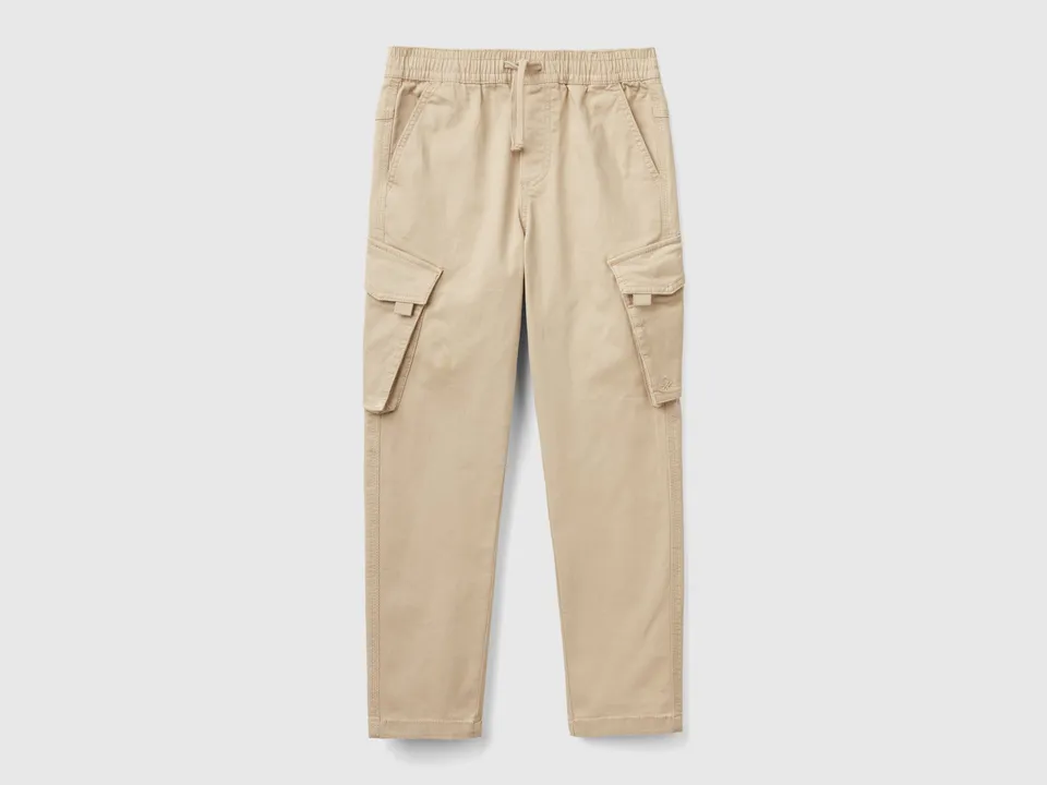 United Colors of Benetton Cargo slim cotone tasconi S