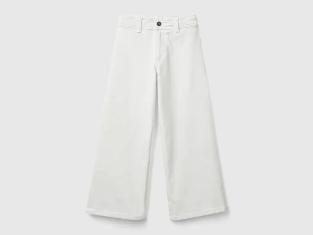 United Colors of Benetton pantaloni larghi cotone stretch taglia S
