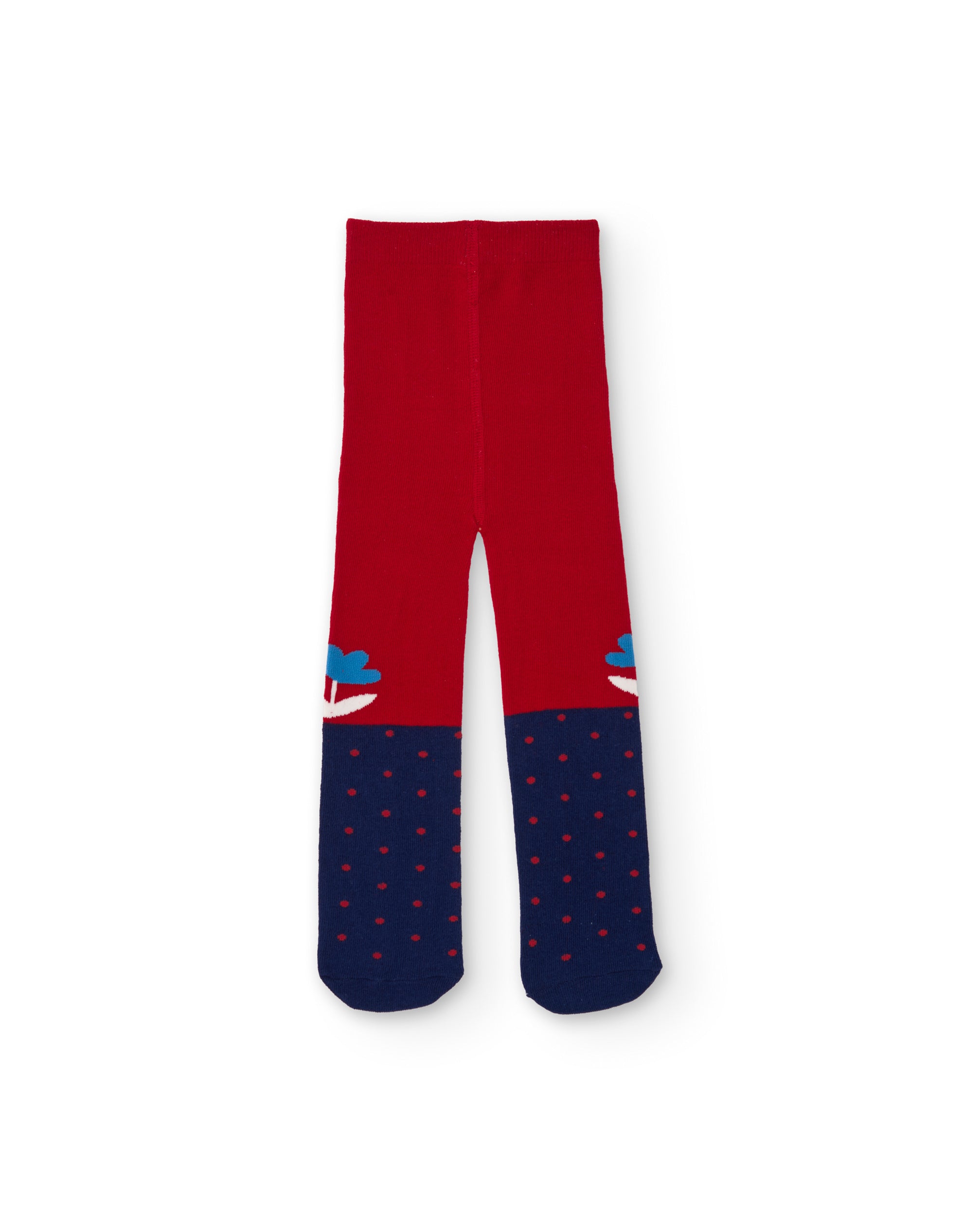 TucTuc Accessori Collant bambina rosso pois cotone