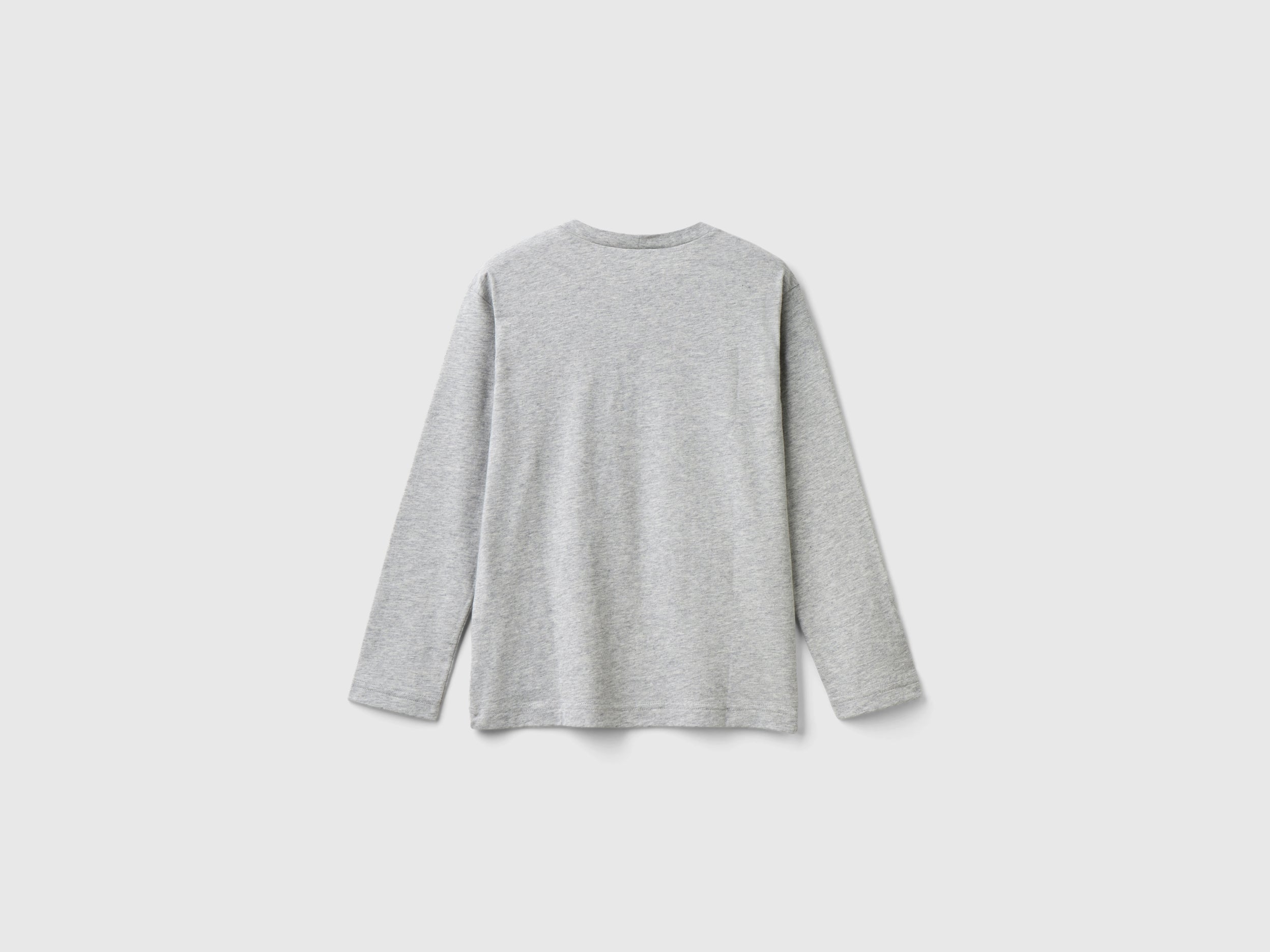 United Colors of Benetton T-shirt manica lunga maglietta cotone stampa