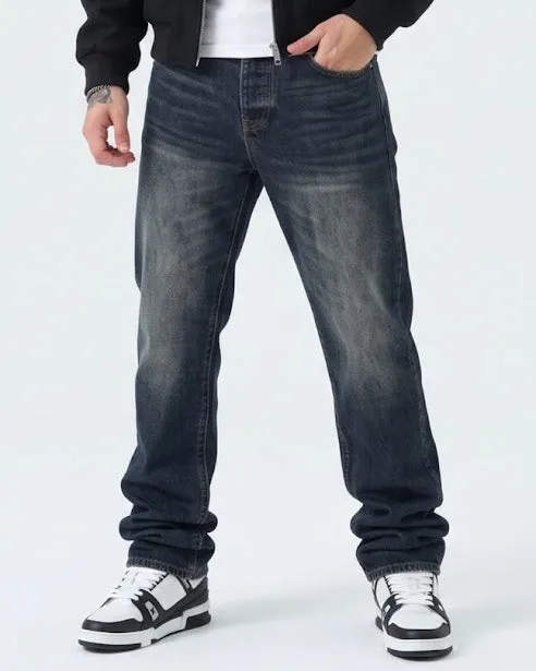 Sottosopra AN5568B jeans uomo loose fit scuro delavato 46