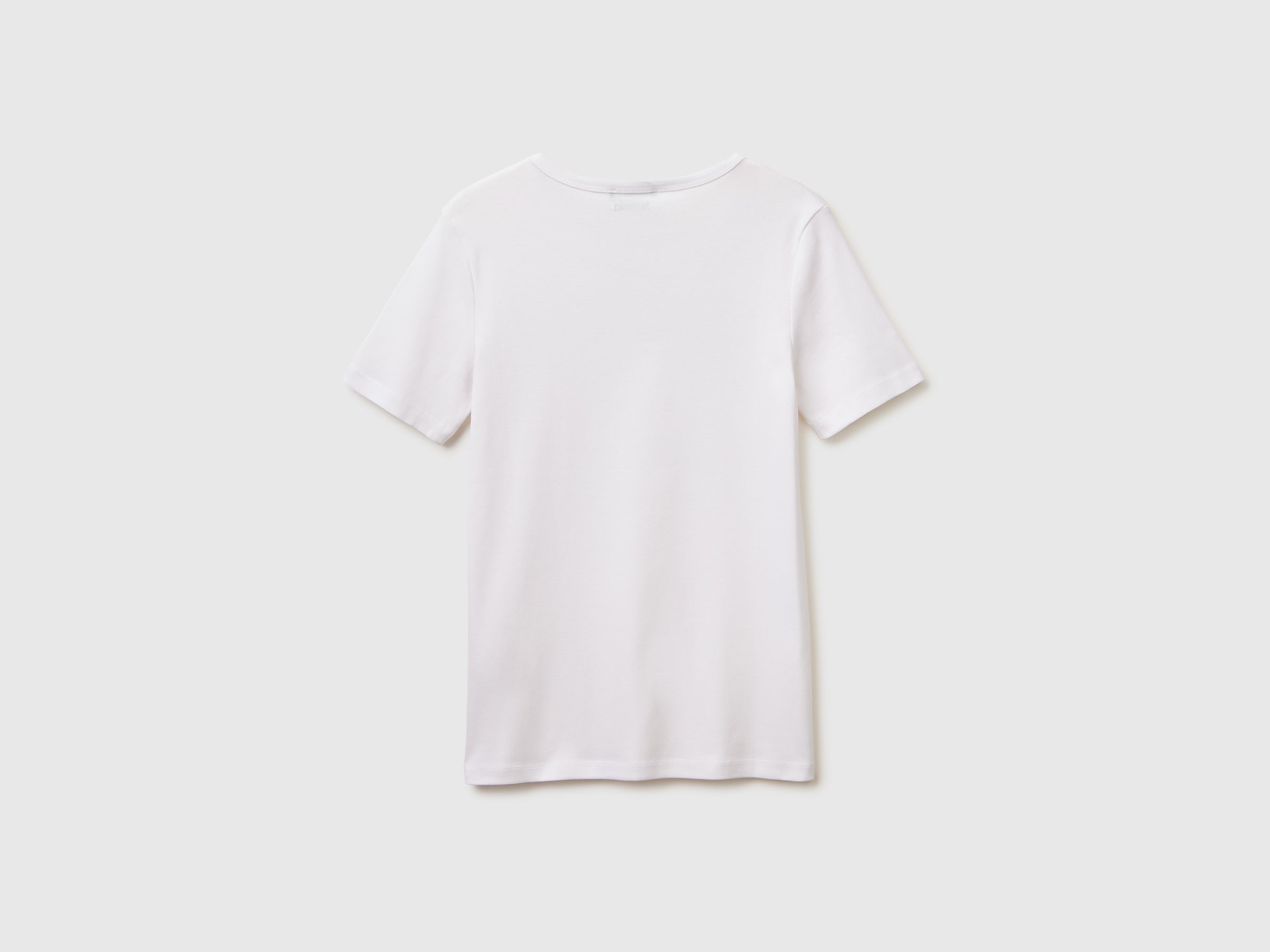 United Colors of Benetton T-shirt manica corta logo glitter cotone