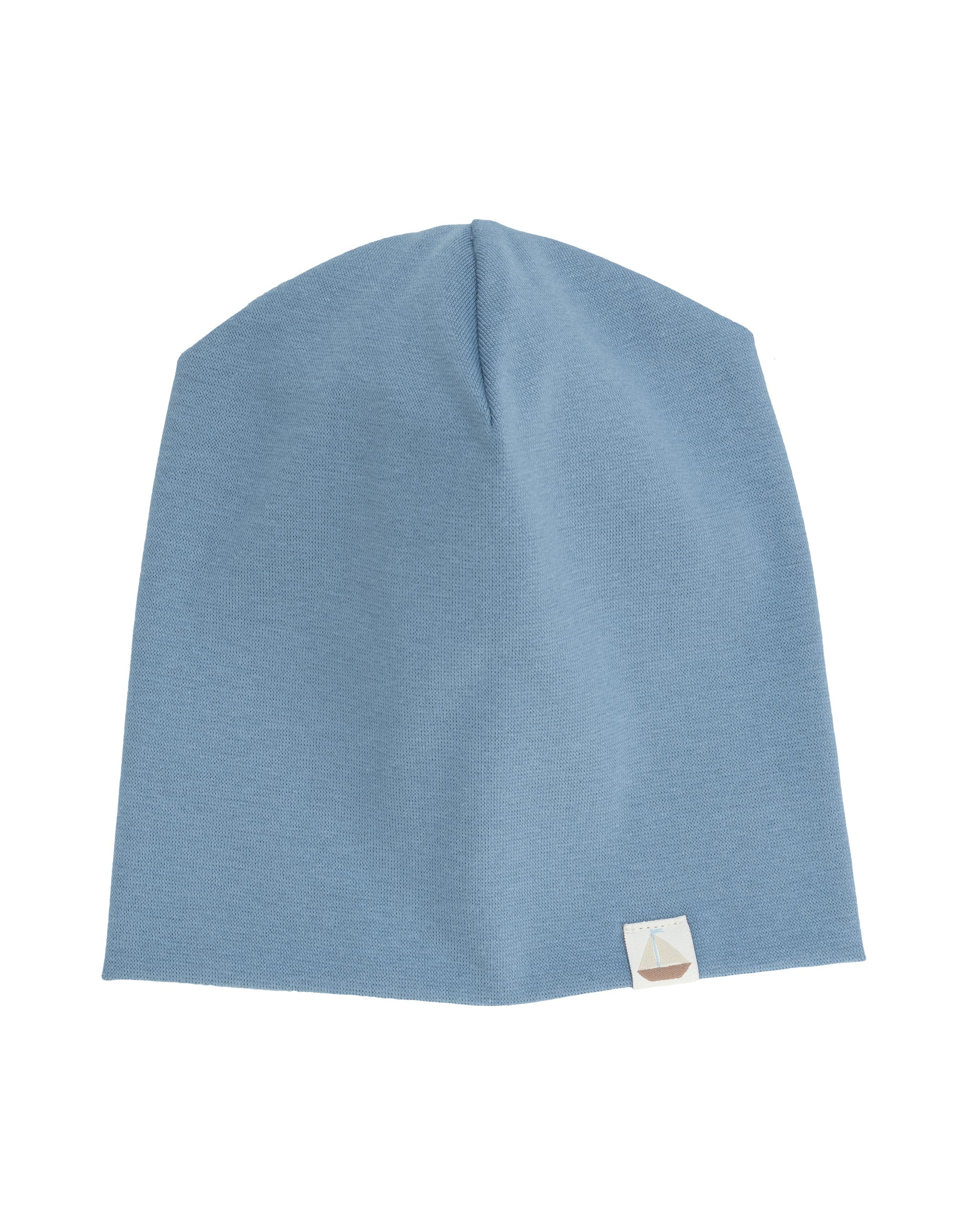 Woolly Organic SS27 Beanie cuffia bambino cotone organico Rose Clay