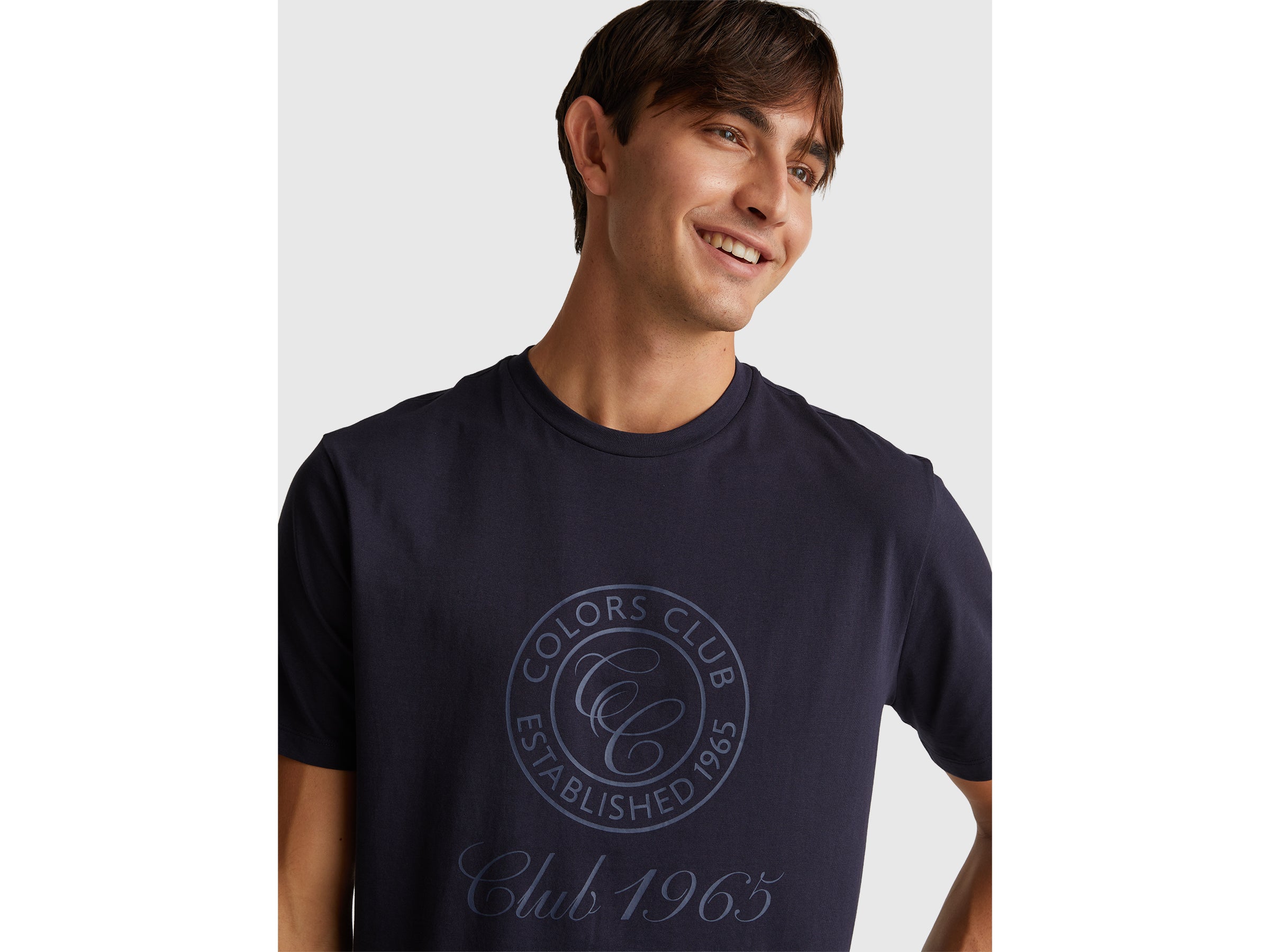 United Colors of Benetton T-shirt cotone bio logo maniche corte