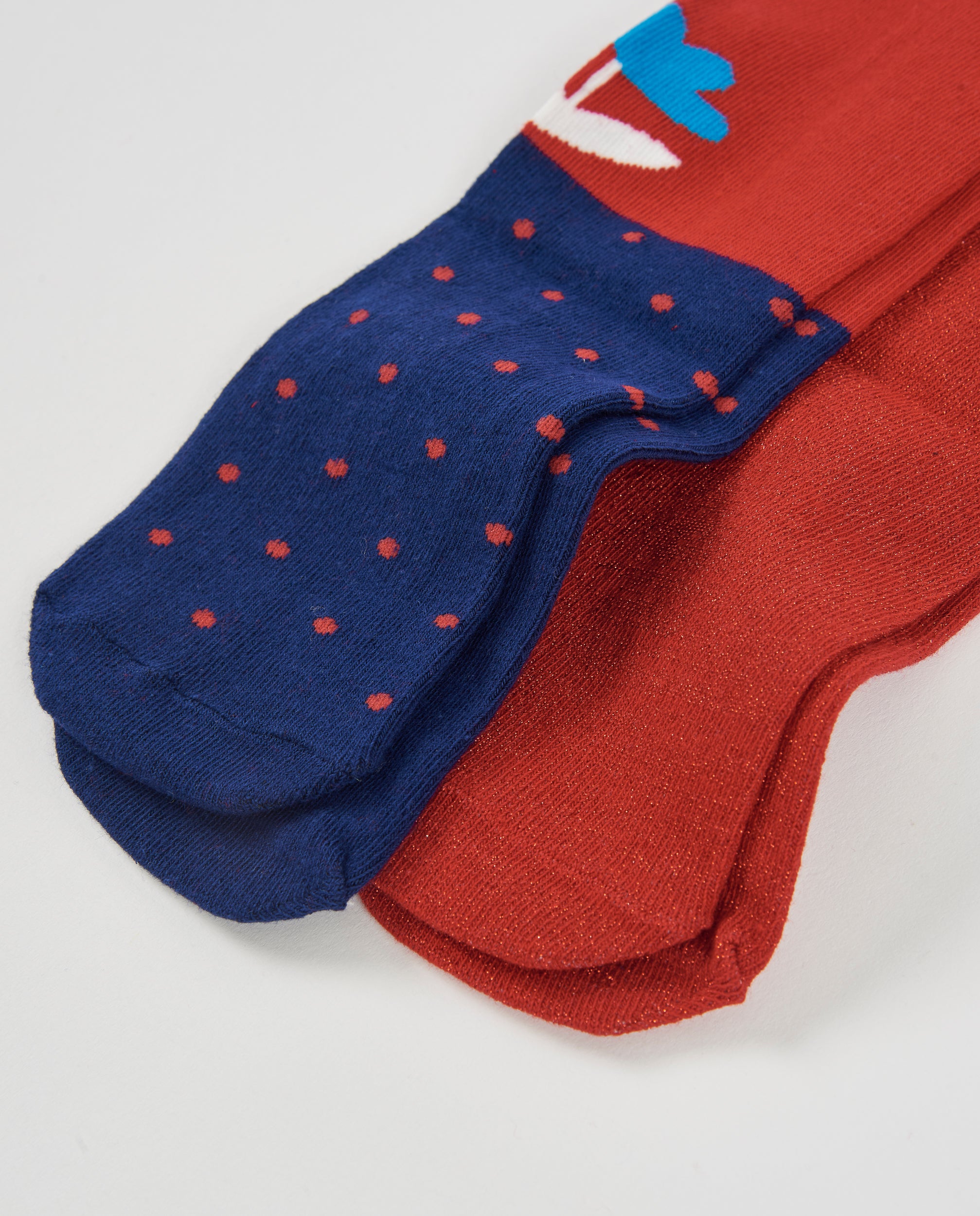 TucTuc Accessori Collant bambina rosso pois cotone