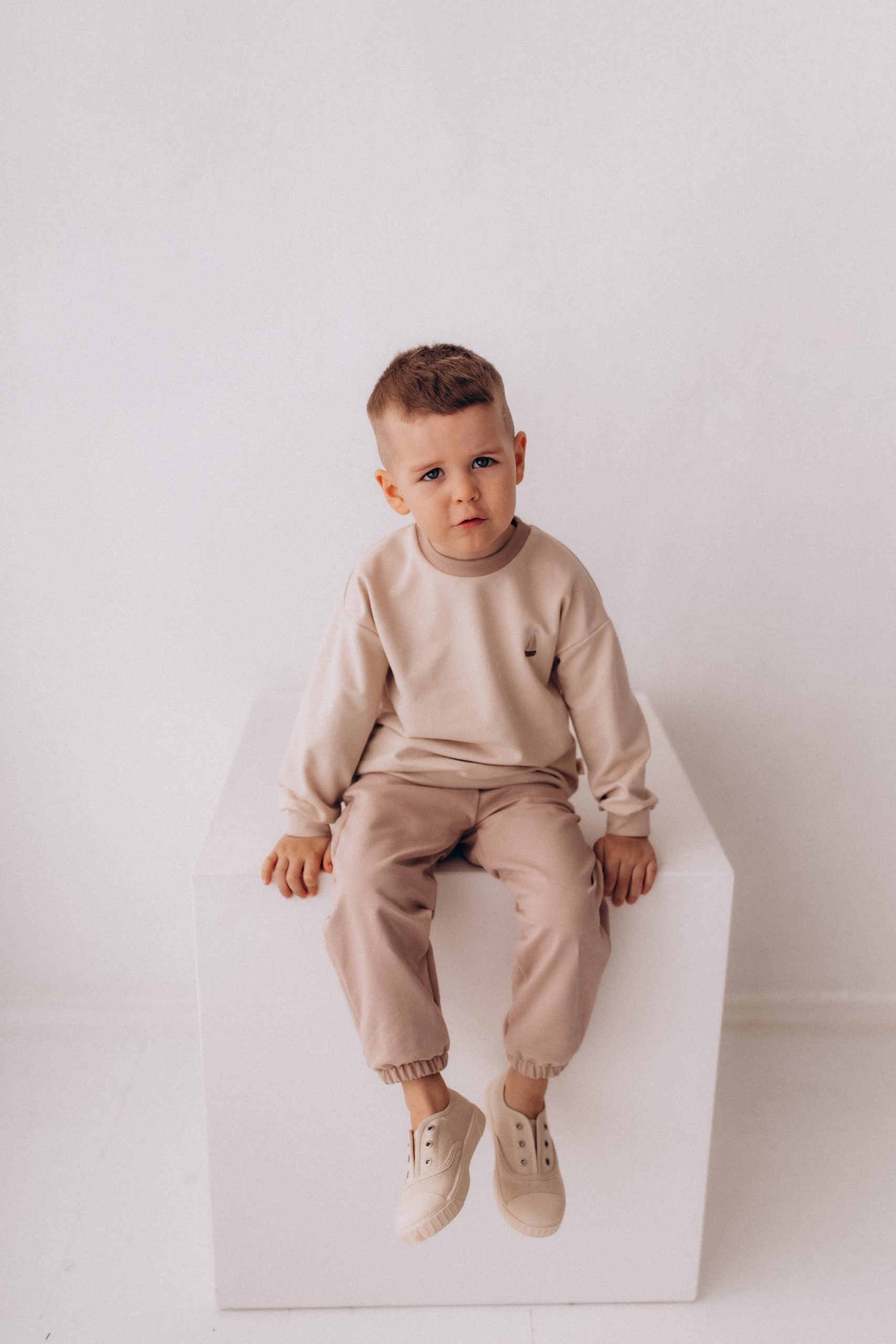 Woolly Organic Sweatshirt GOTS SS27 felpa ricamata bimbi