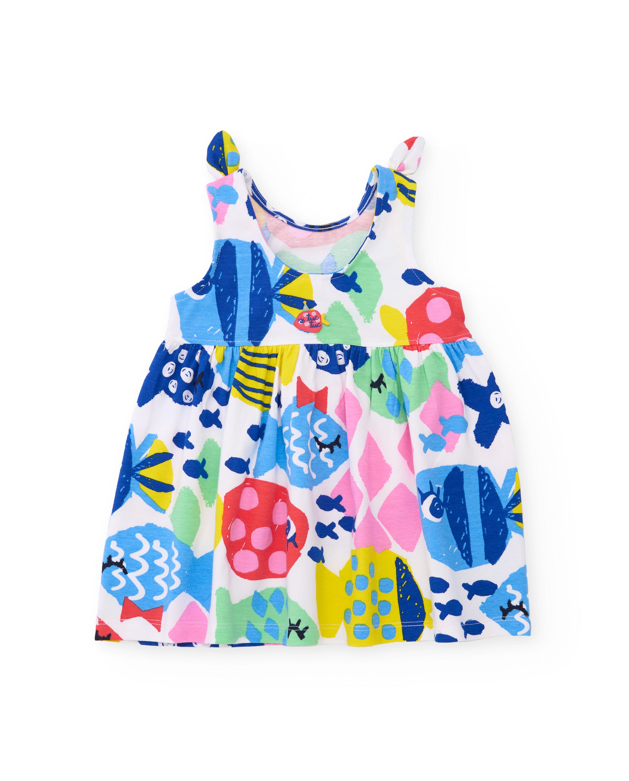 TucTuc Vestiti vestito bambina multicolore spalline annodate