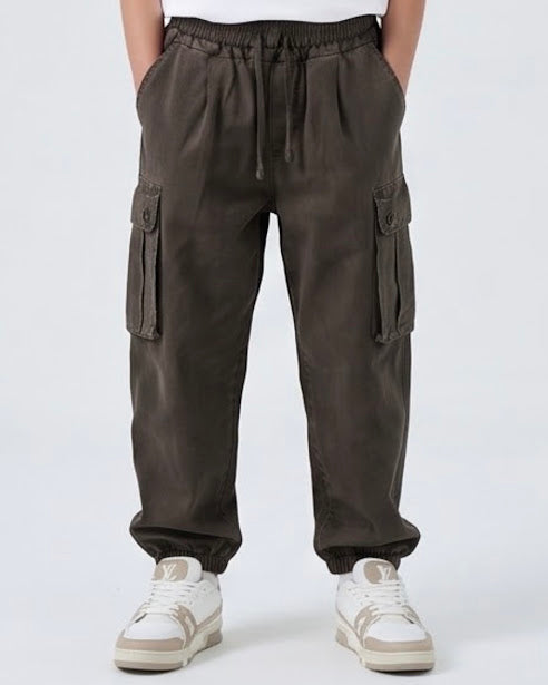Sottosopra AN848421P pantalone cargo slavato nero 10 anni