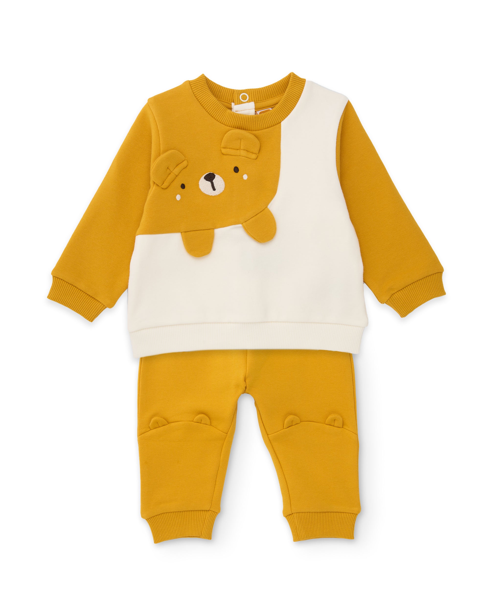 TucTuc Completi felpa senape orso neonato