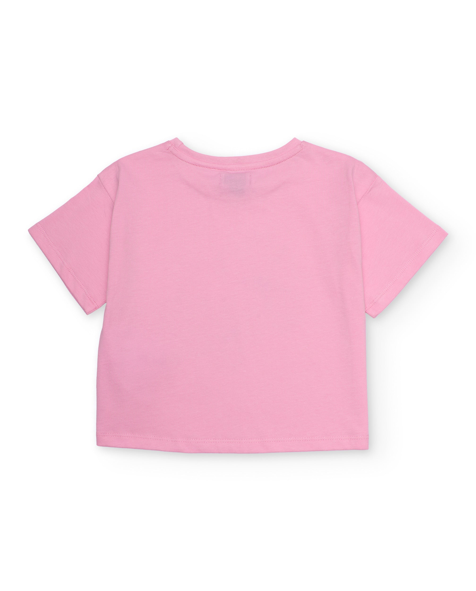 TucTuc Magliette bambina rosa ibisco maniche corte