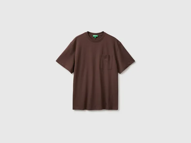 United Colors of Benetton t-shirt taschino cotone bio manica corta