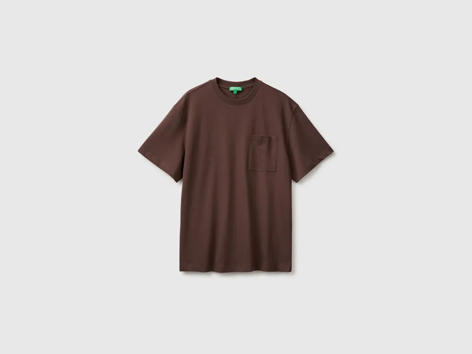 United Colors of Benetton t-shirt taschino cotone bio manica corta