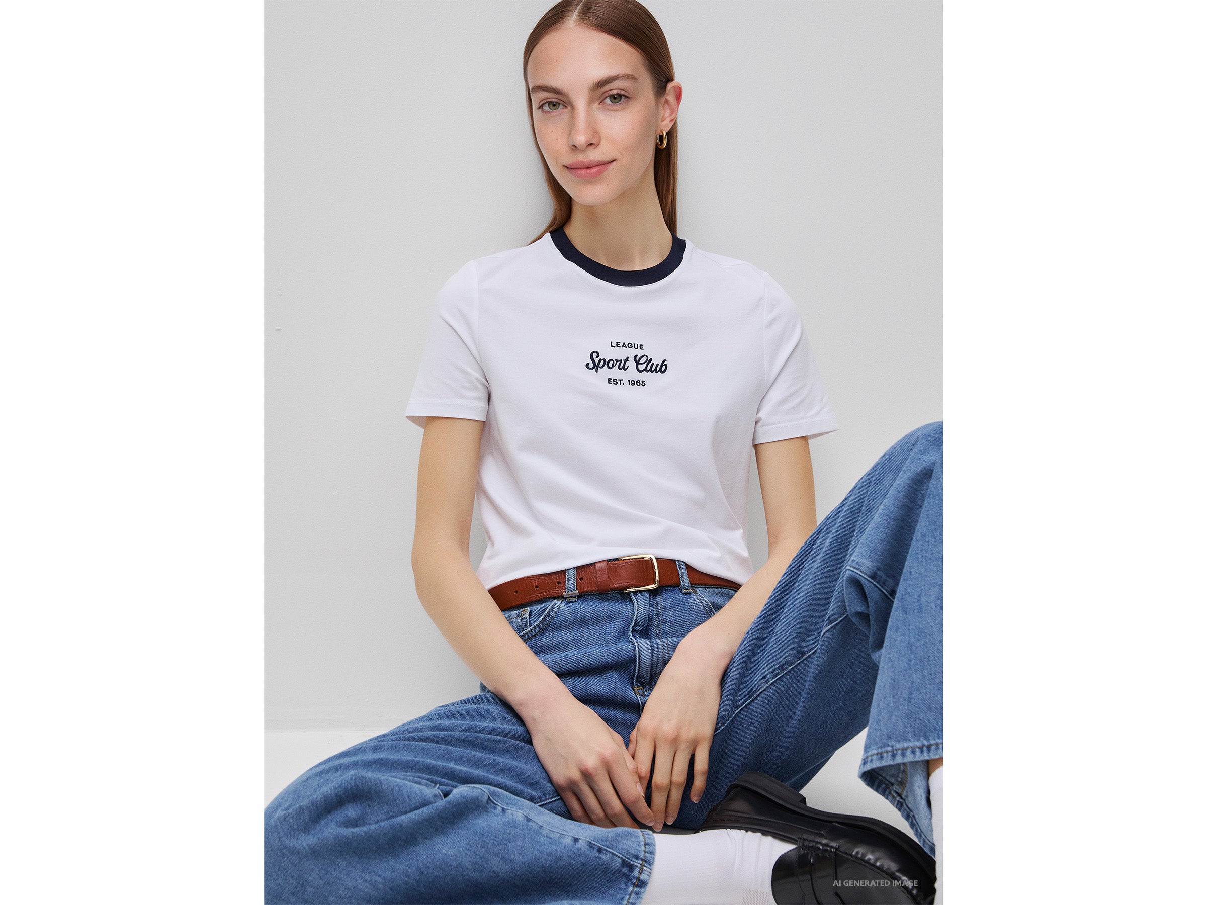 United Colors of Benetton Crest t-shirt cotone elasticizzato slim