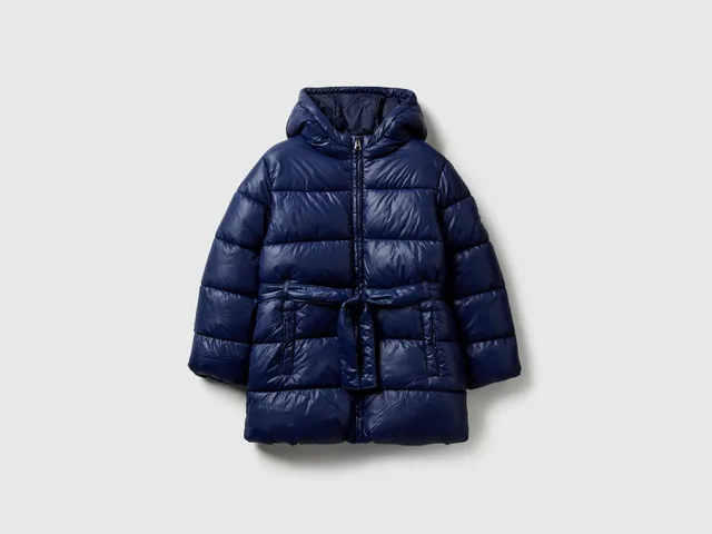 United Colors of Benetton Jackets piumino lungo nylon cintura taglia S