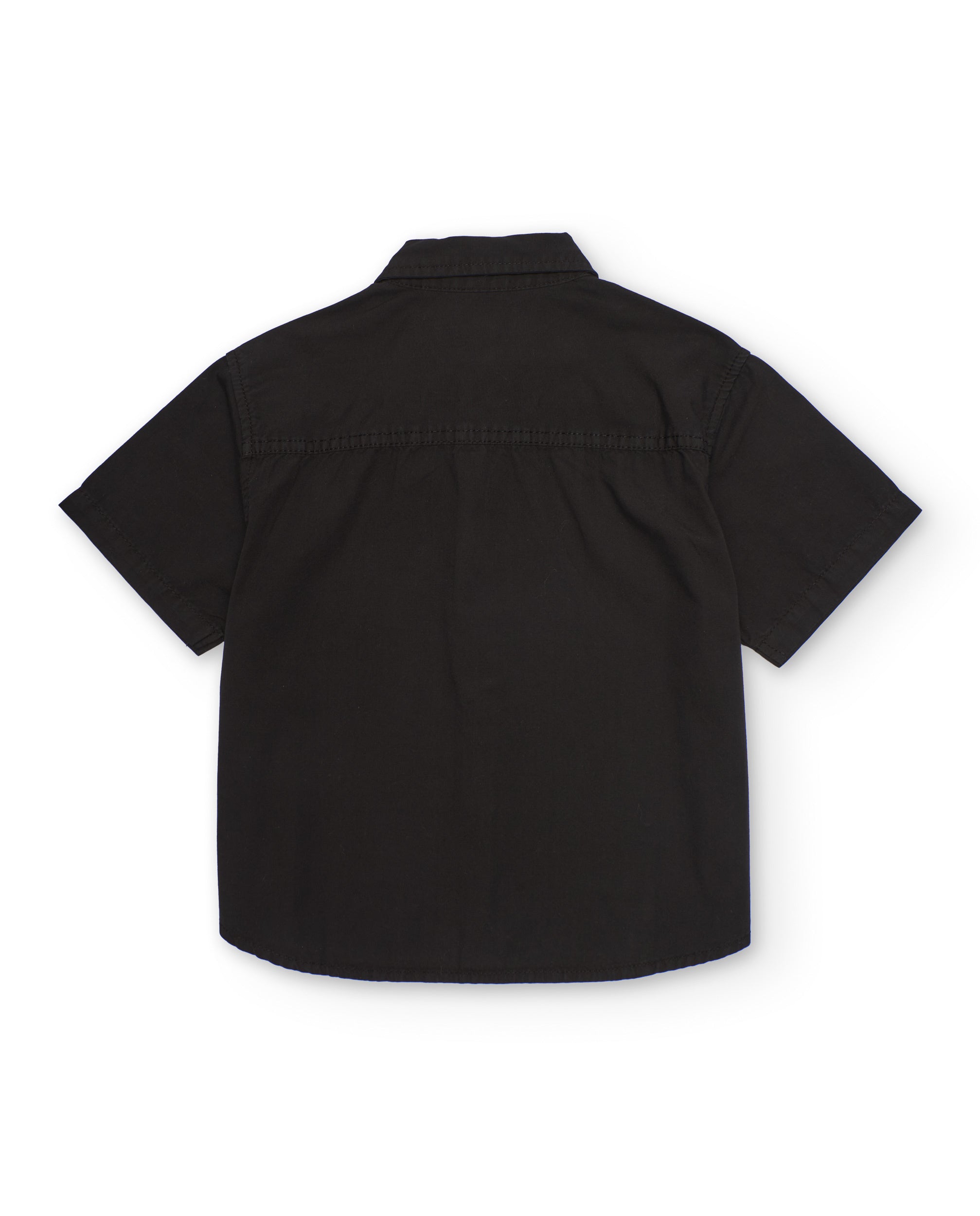 TucTuc Camicette Camicia Bambino Nera Manica Corta Cotone