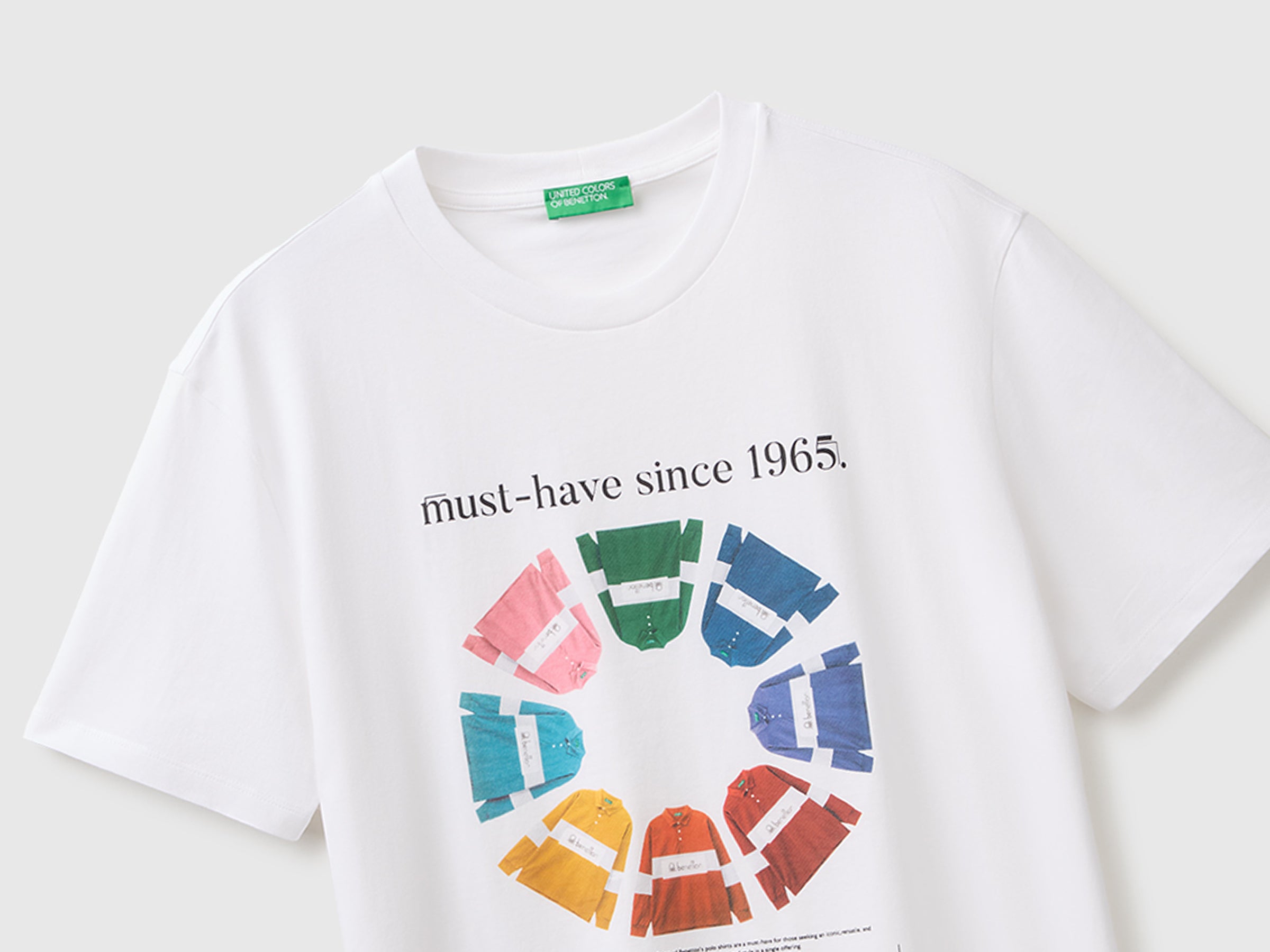 United Colors of Benetton T-Shirt Logo Cotone Bio Regular