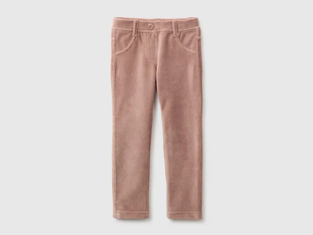 United Colors of Benetton pantaloni ciniglia bimba 104 cotone