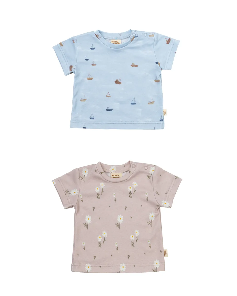 Woolly Organic Baby Shirts maglietta manica corta cotone bio