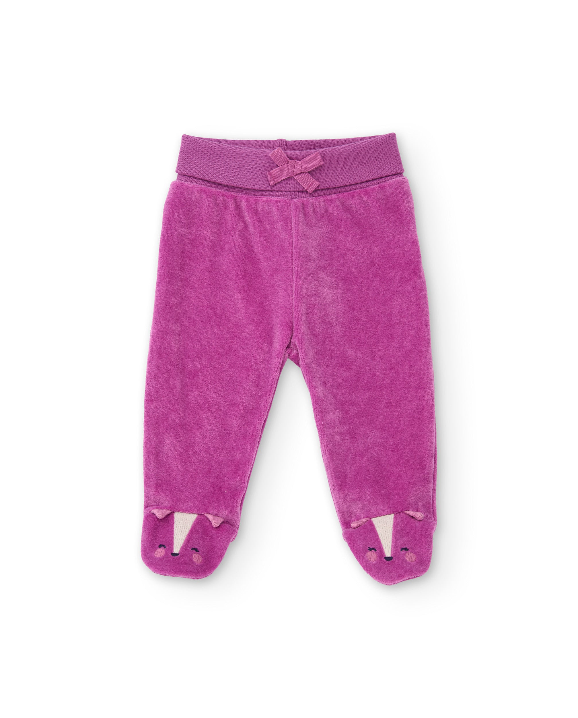 TucTuc Completi completo neonato rosa felpato 2 pezzi