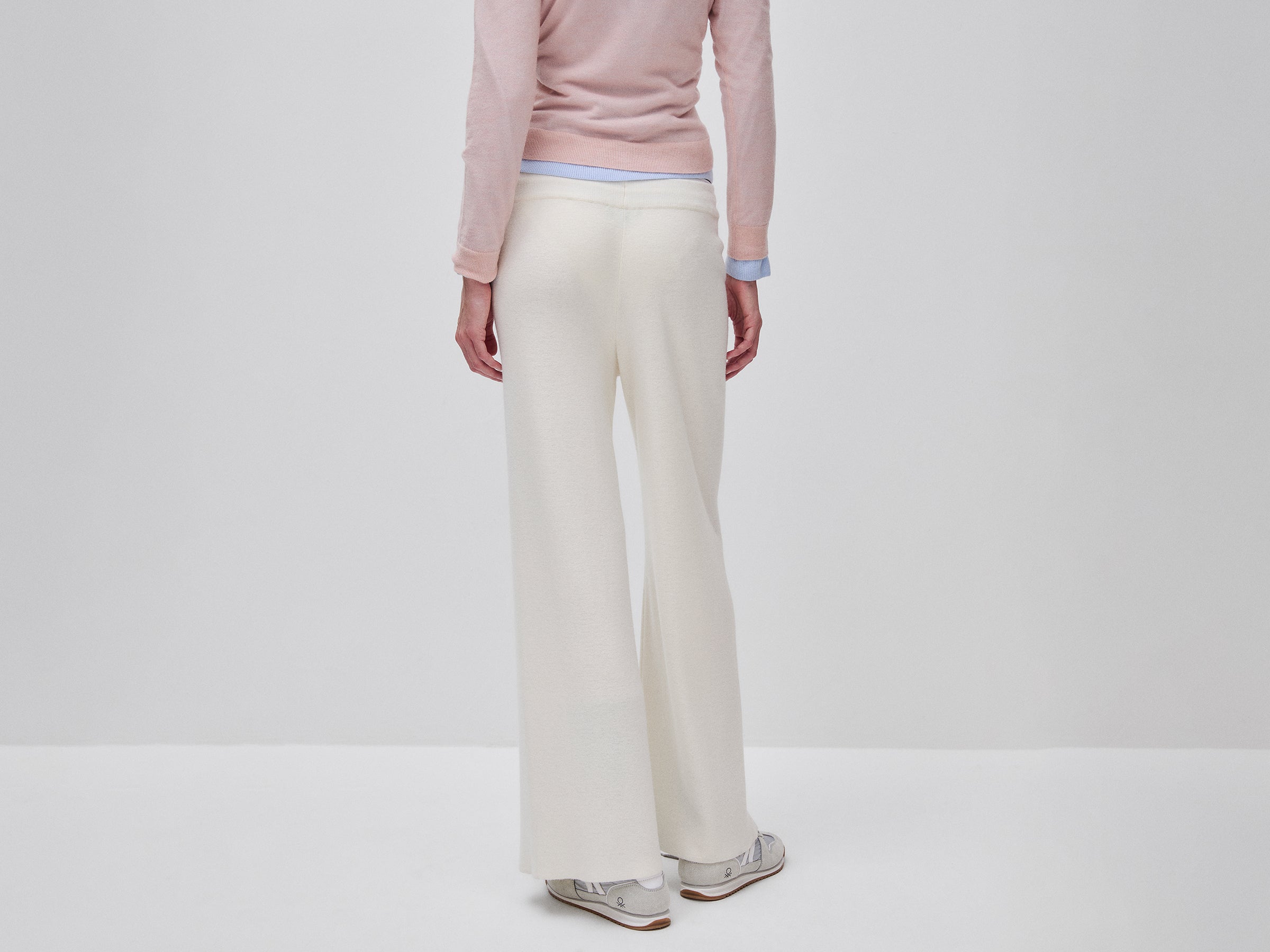 Benetton pantaloni maglia cashmere taglia M