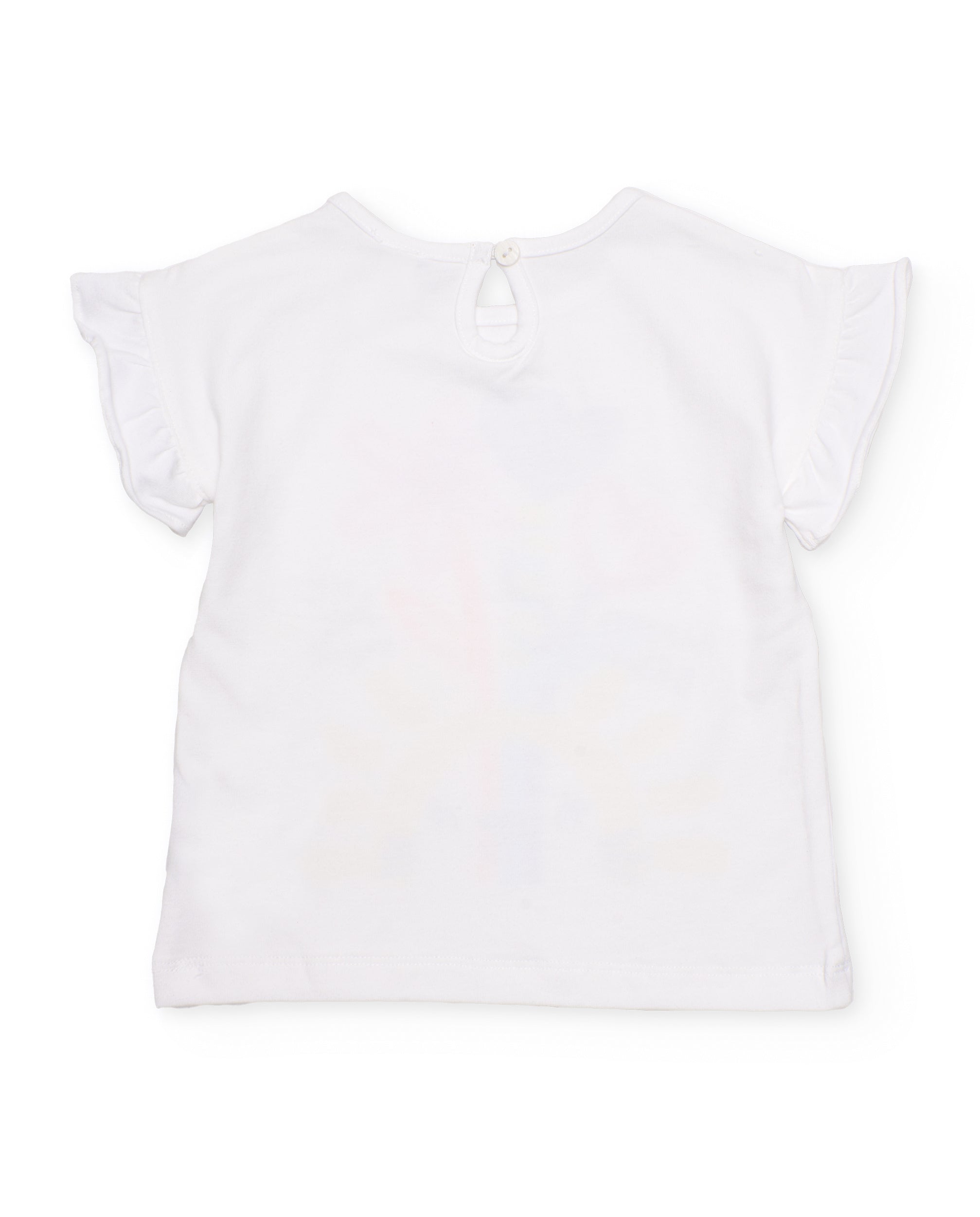 TucTuc Magliette T-shirt bambina bianco volant maniche