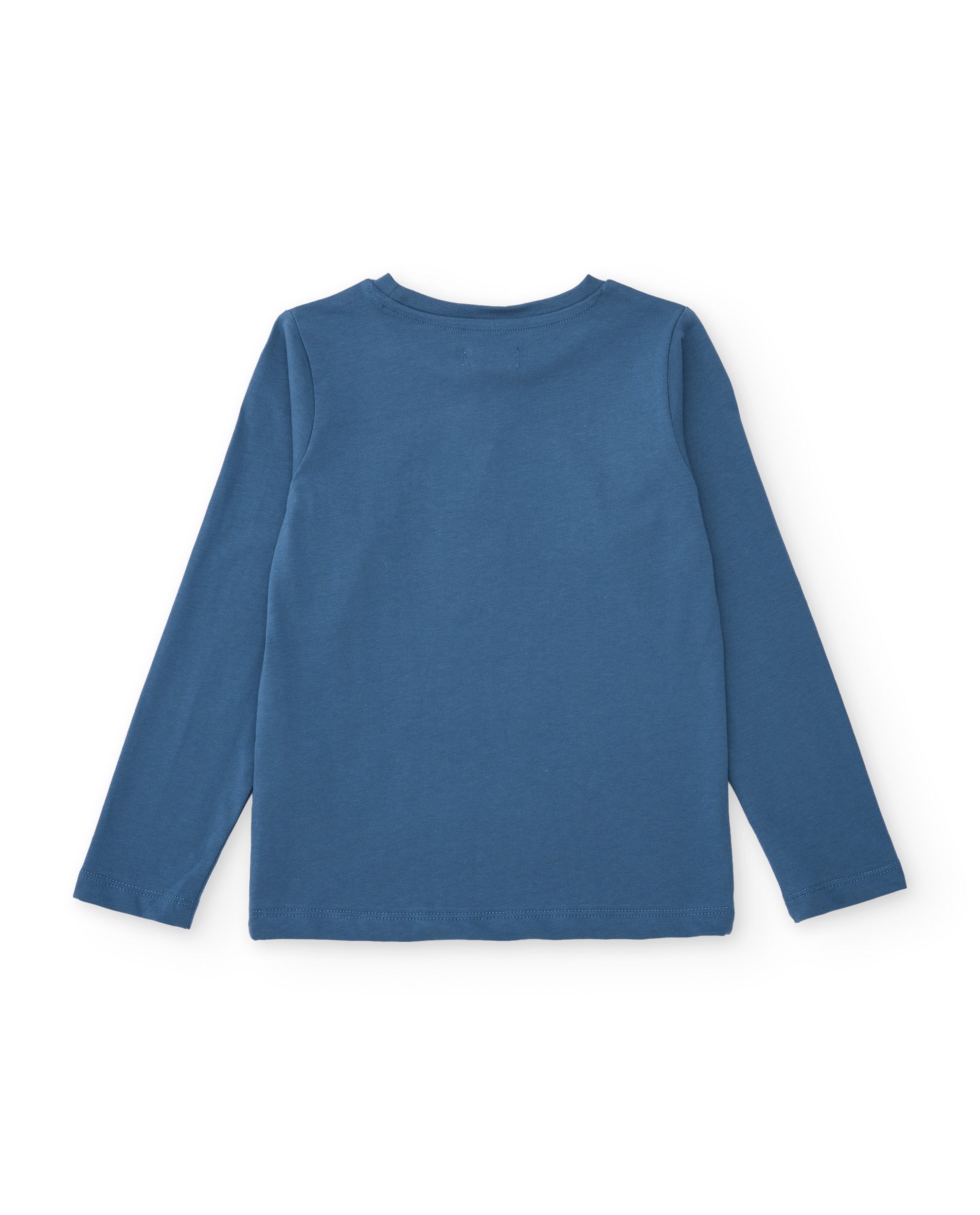 TucTuc Magliette Maglia Sci Blu Cotone Maniche Lunghe