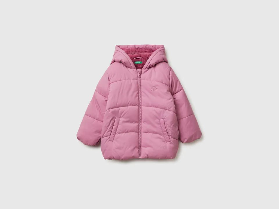 United Colors of Benetton giacca bimbo imbottita cappuccio trapuntata