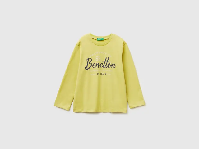 United Colors of Benetton Maglietta Bimbo Cotone Manica Lunga 104