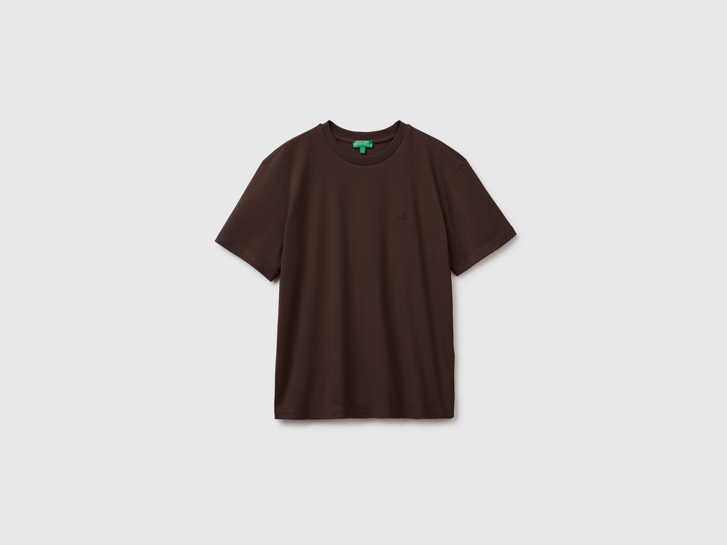Benetton T-Shirt maglietta cotone bio manica corta logo petto