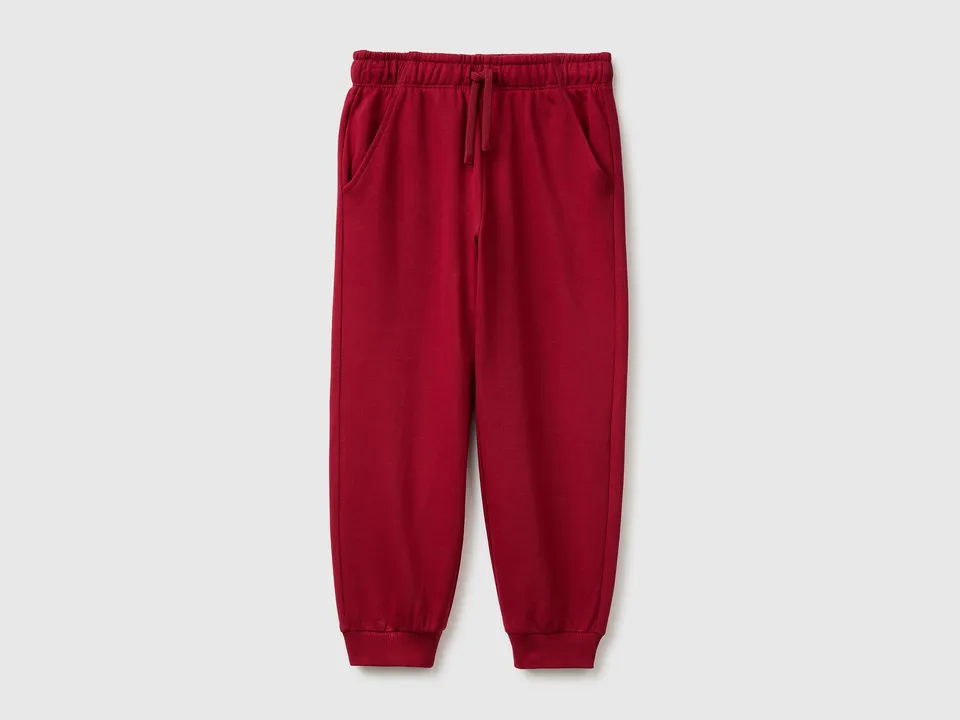 United Colors of Benetton Pantaloni Jogger Felpa Cotone