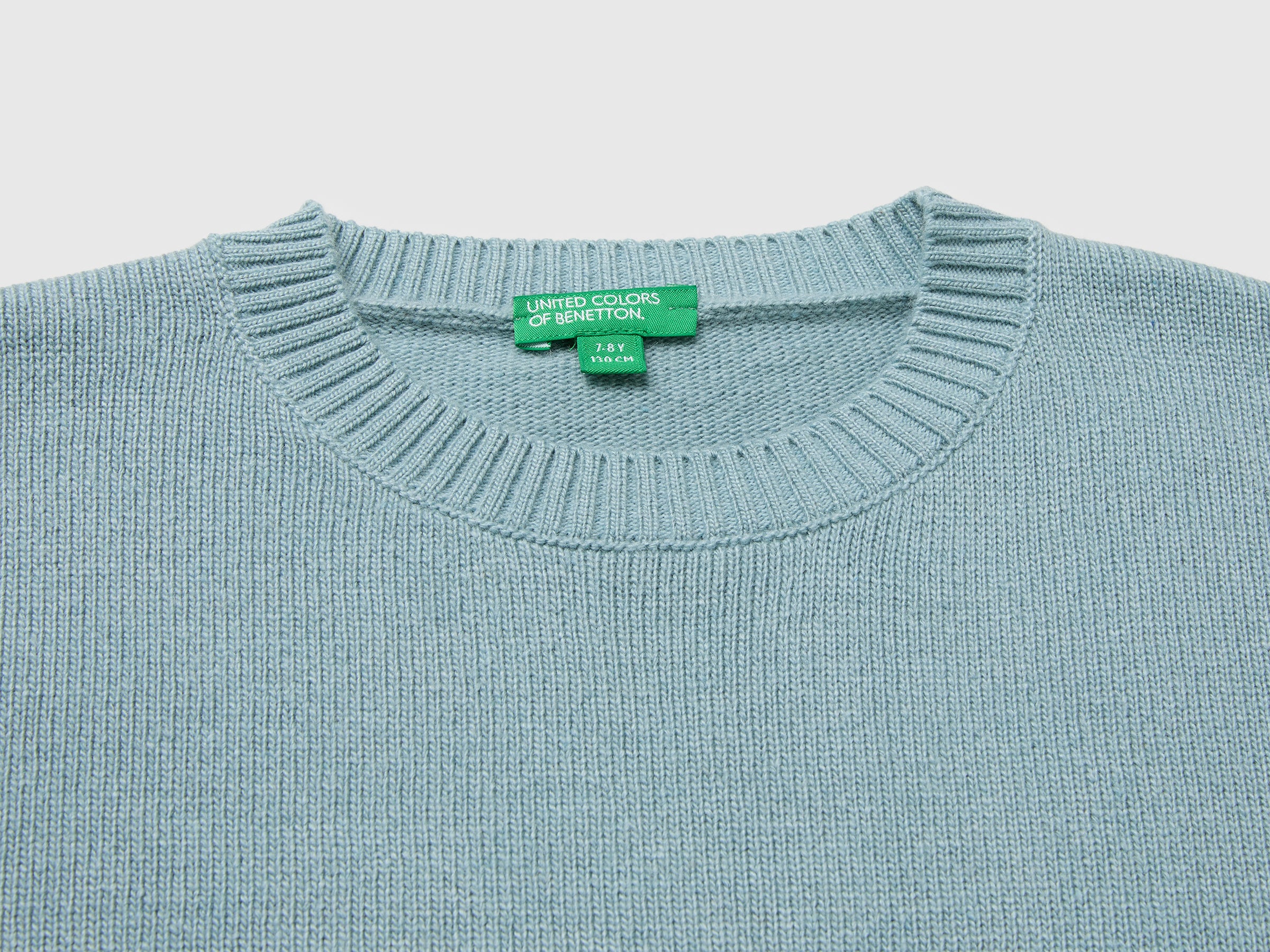 Benetton Sweaters maglione lana viscosa girocollo taglia M