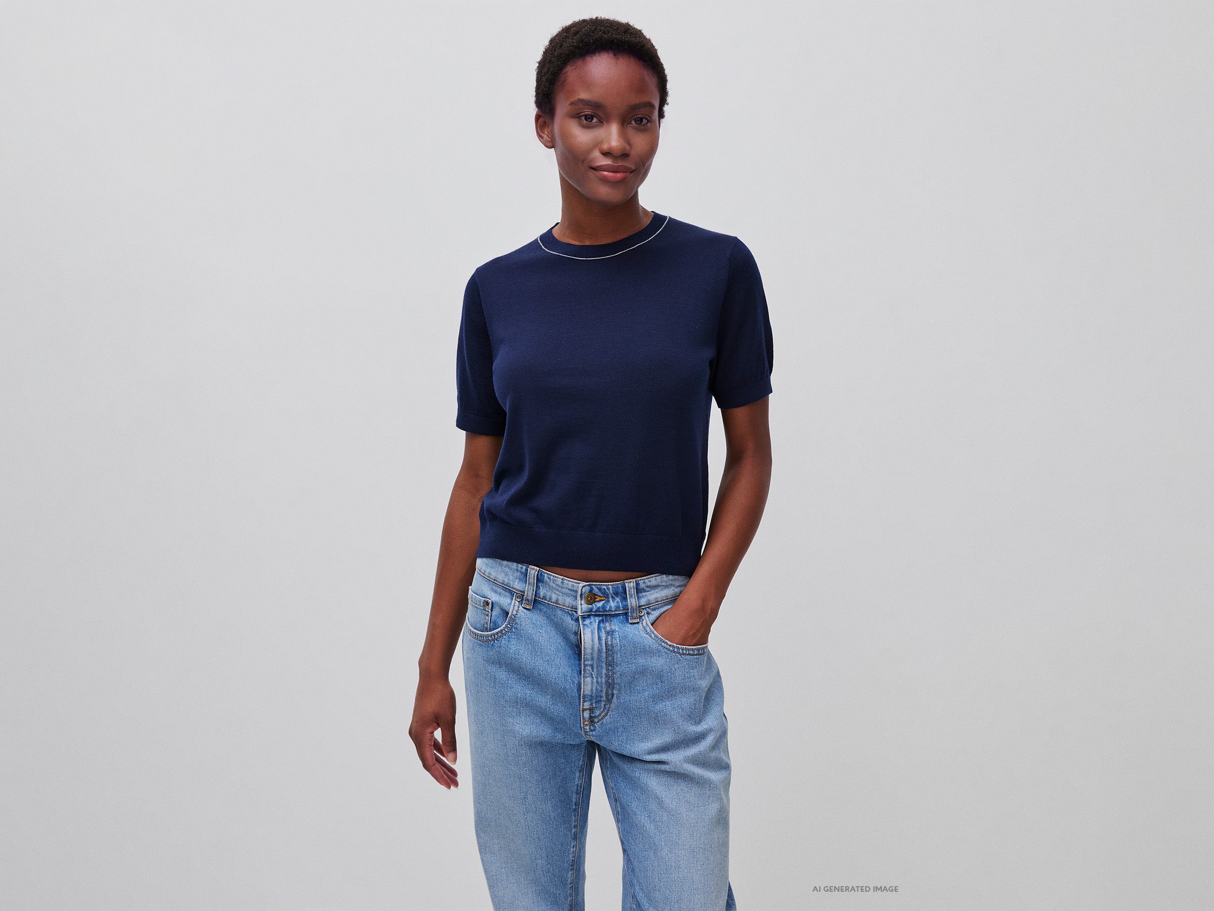 United Colors of Benetton Sweaters Maglione Merino Maniche Corte XS