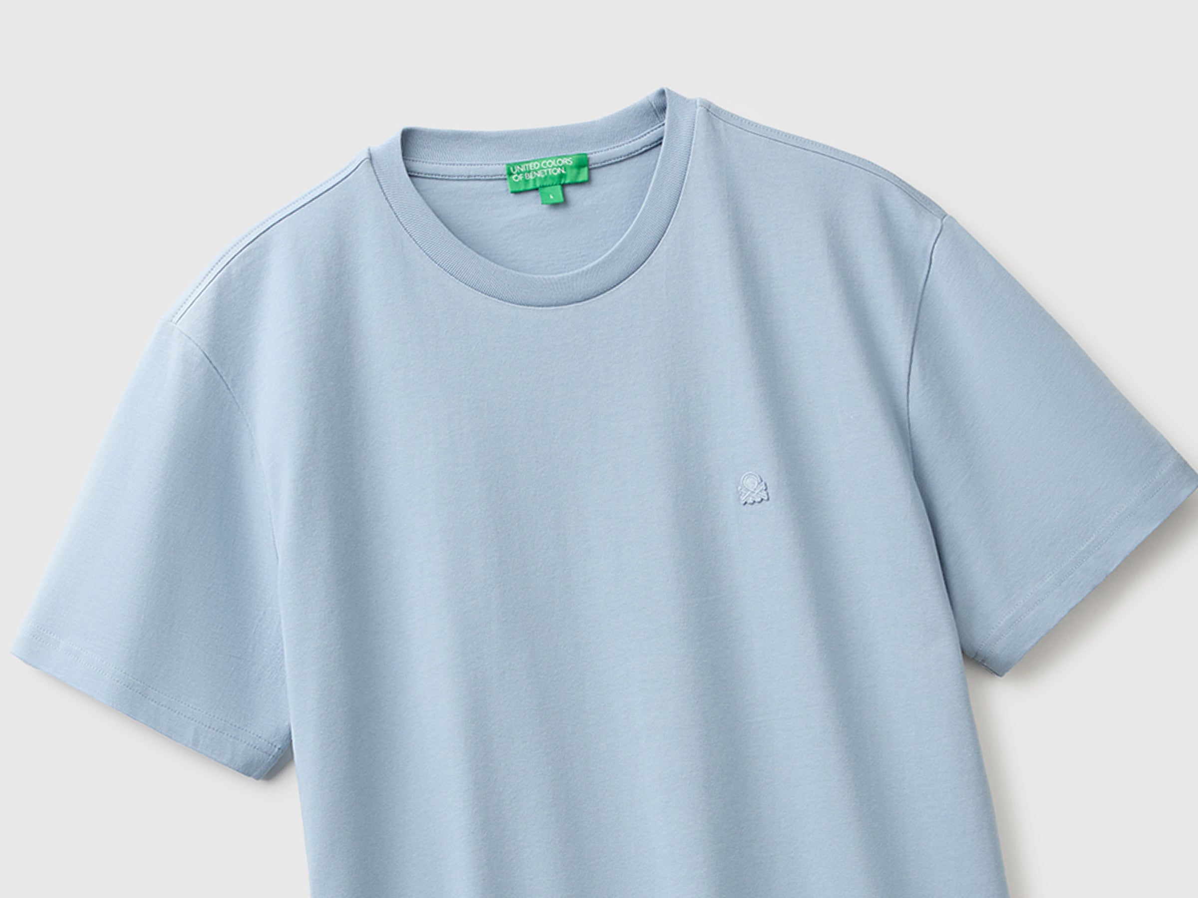 Benetton T-Shirts and Tops T-shirt cotone biologico logo
