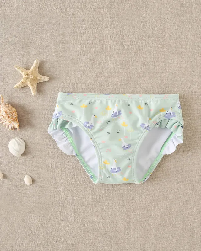 Dadati costume slip bimba oche verde acqua 18 mesi elastico