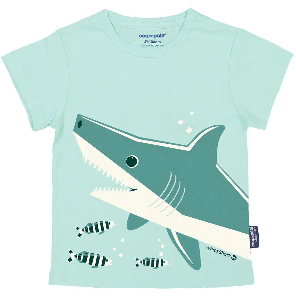 Coq en Pâte Maglietta Squalo t-shirt 6 anni cotone bio