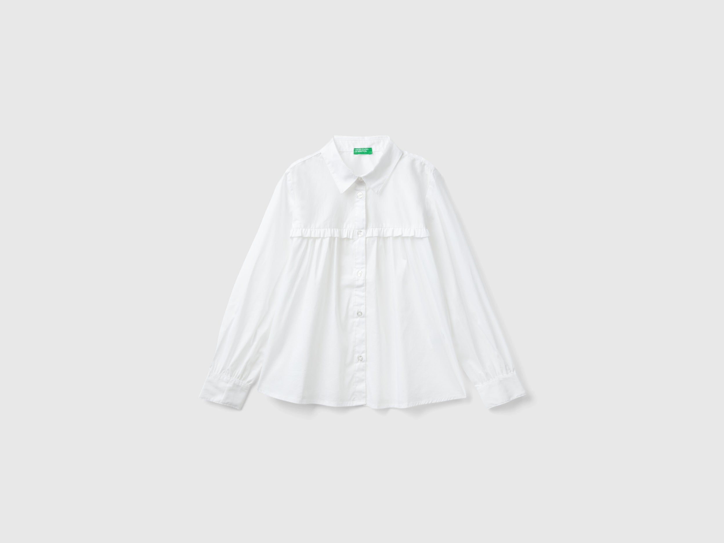 United Colors of Benetton camicia cotone manica lunga scuola