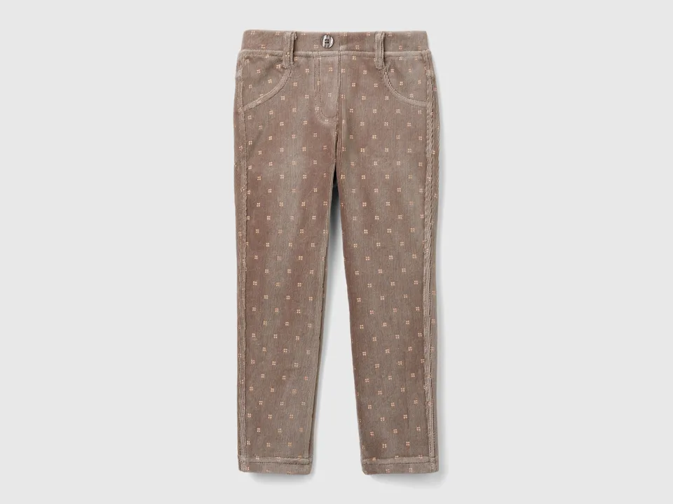 United Colors of Benetton Pantaloni Ciniglia Slim Tg 98