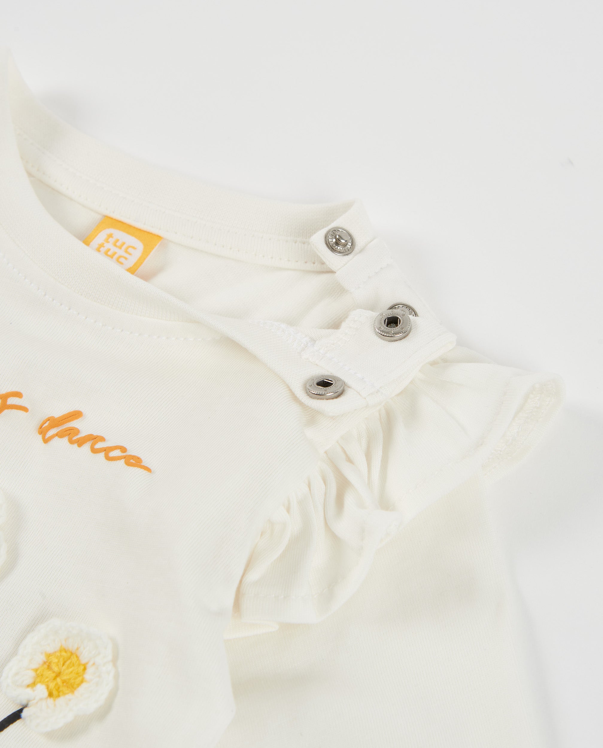 TucTuc Magliette t-shirt bimba lilla maniche lunghe fiori