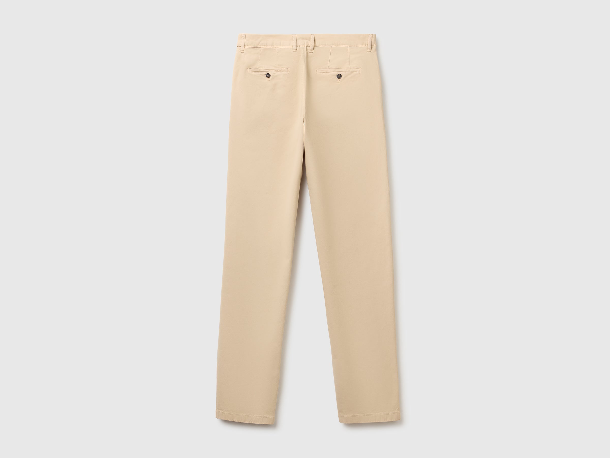 Benetton chinos slim cotone pantaloni uomo taglia 48