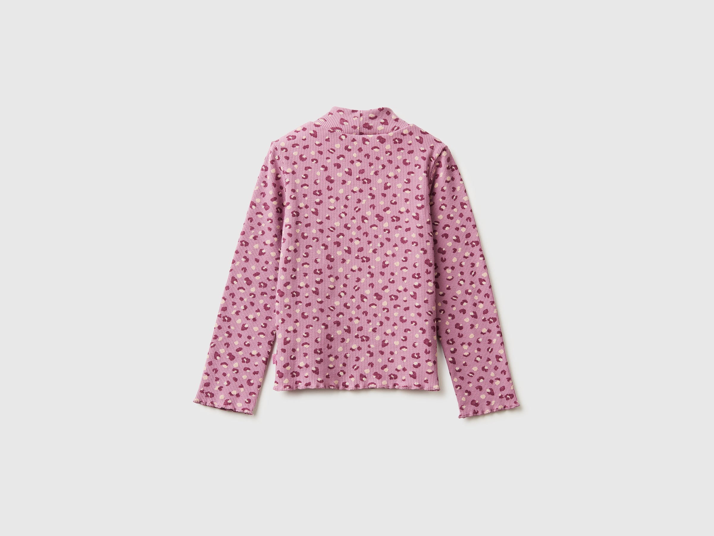 United Colors of Benetton t-shirt slim animalier bambina 104 cotone