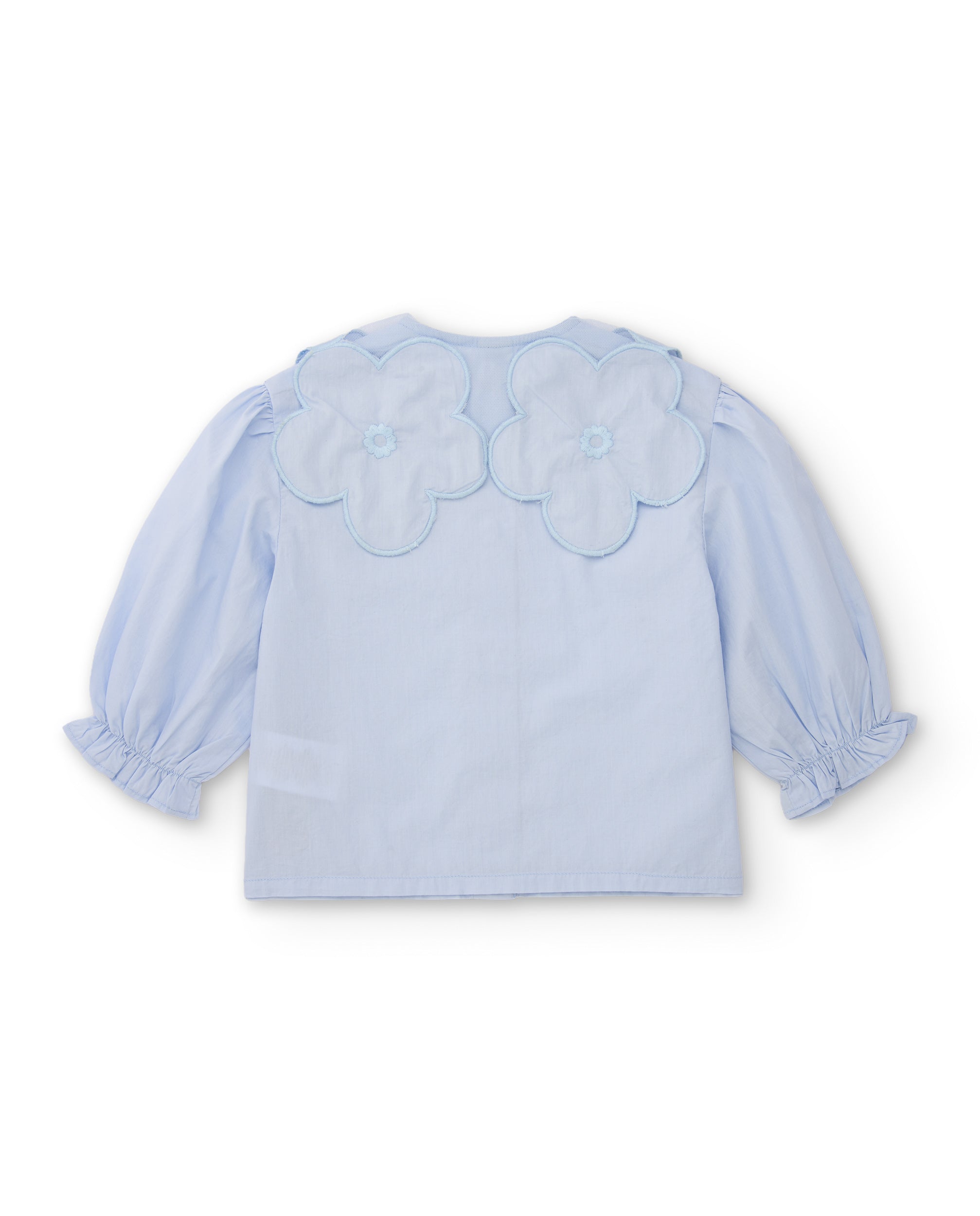 TucTuc Camicette Camicia Cotone Volant Azzurro Bimba