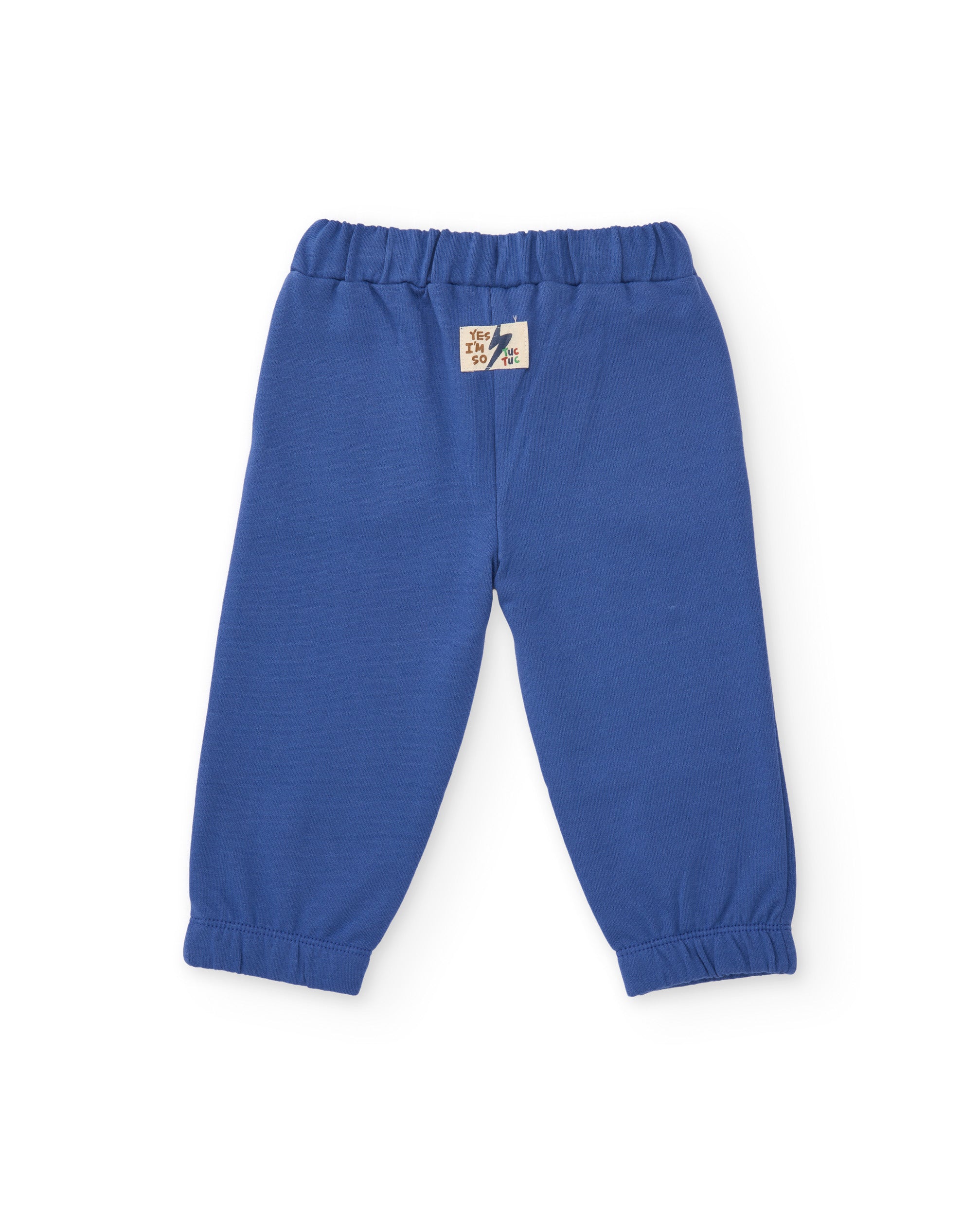 TucTuc Pantaloni Felpa bambino blu elastico